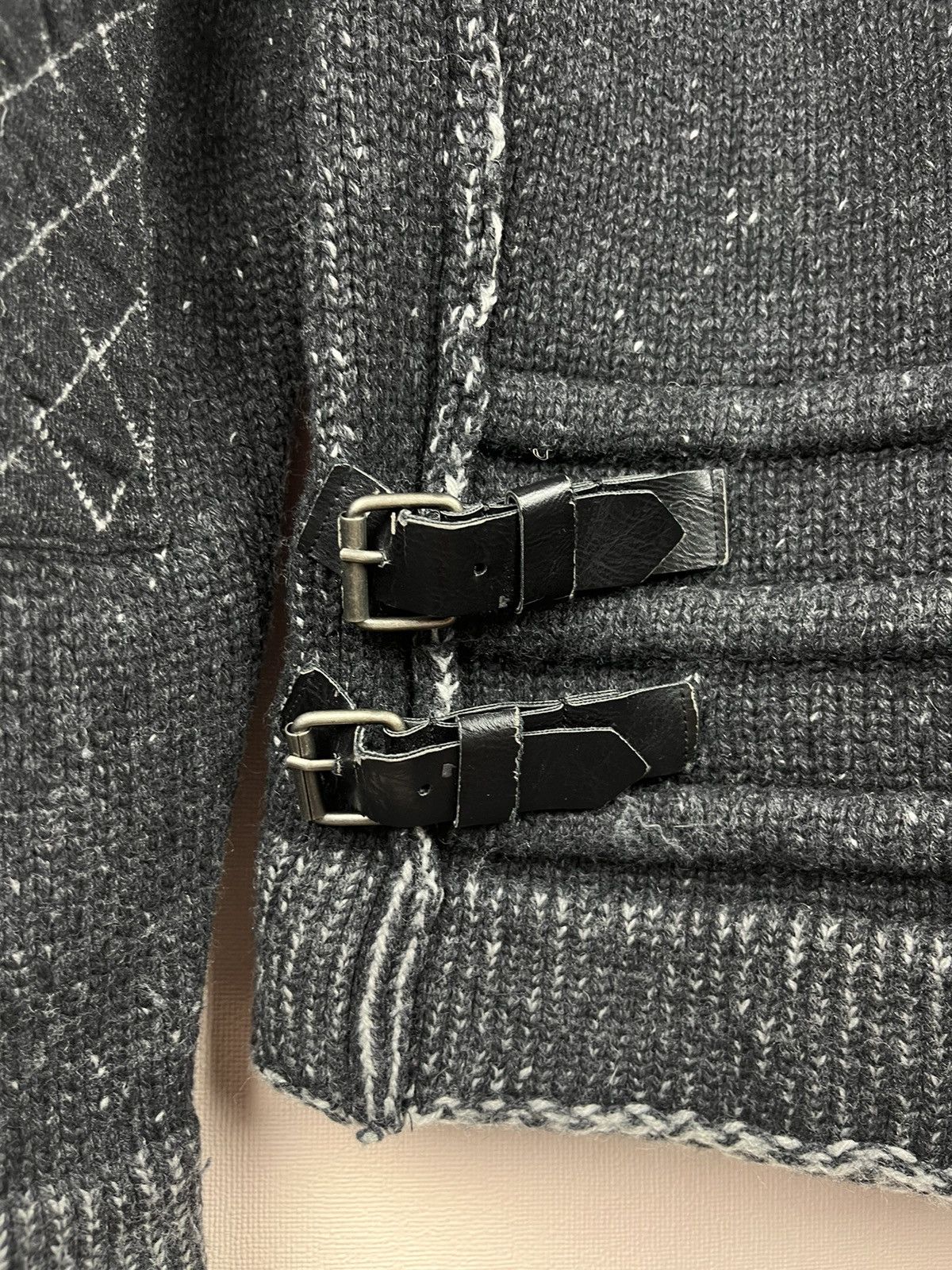 Just Cavalli Just Cavalli Thick Knit Charcoal Black Wool Zip Military Size US S / EU 44-46 / 1 - 14 Thumbnail