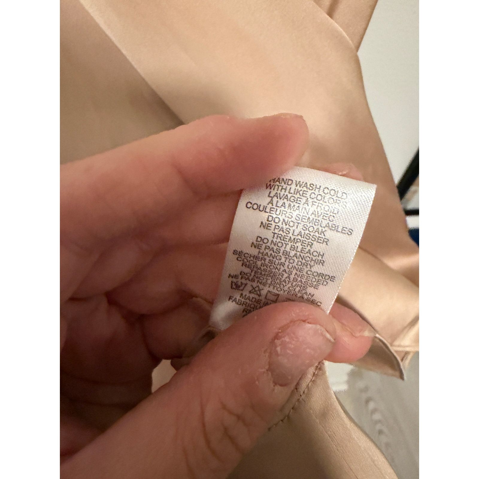 Generation Love Generation Love Latte Beige Sleeveless Chain V-Neck Top Size M / US 6-8 / IT 42-44 - 7 Thumbnail