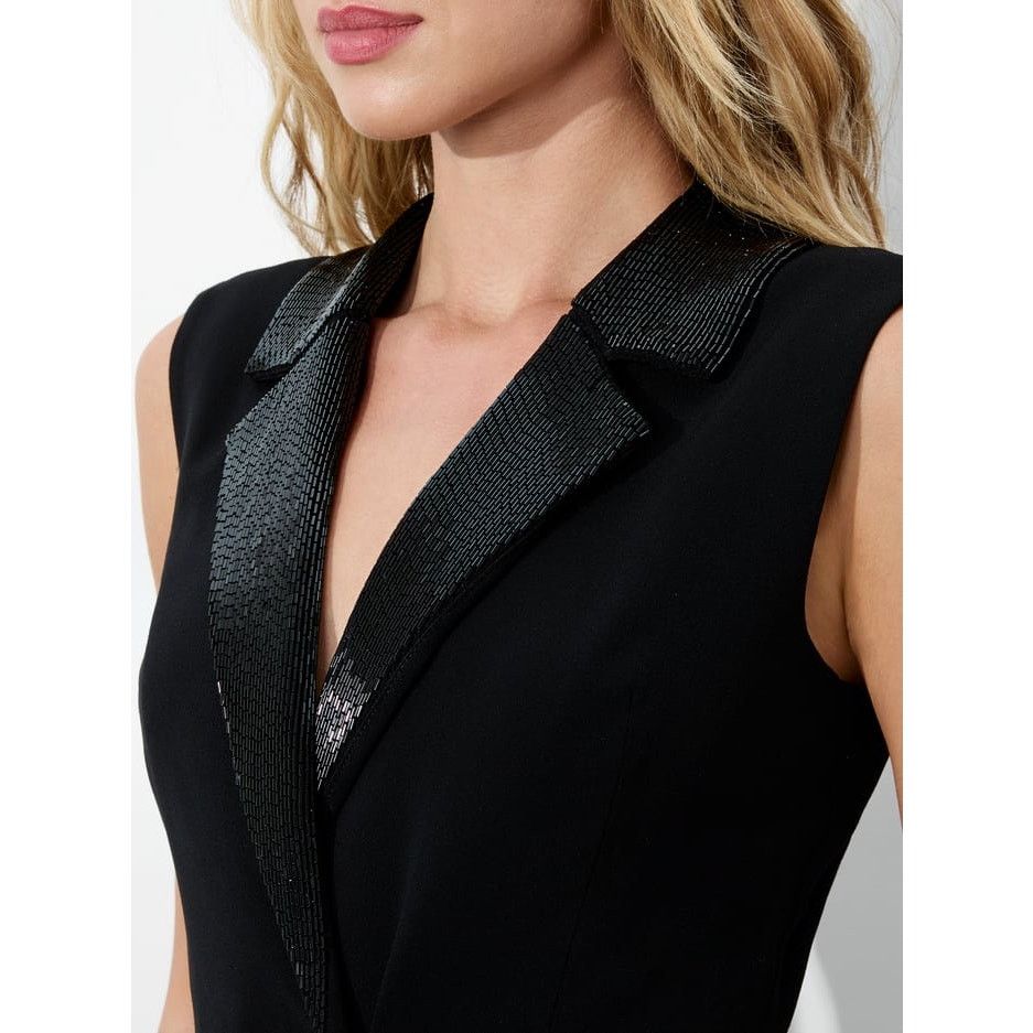 Alice + Olivia Alice + Olivia Carlena Tuxedo Romper Blazer beaded size 2 Size 26" / US 2 / IT 38 - 2 Thumbnail