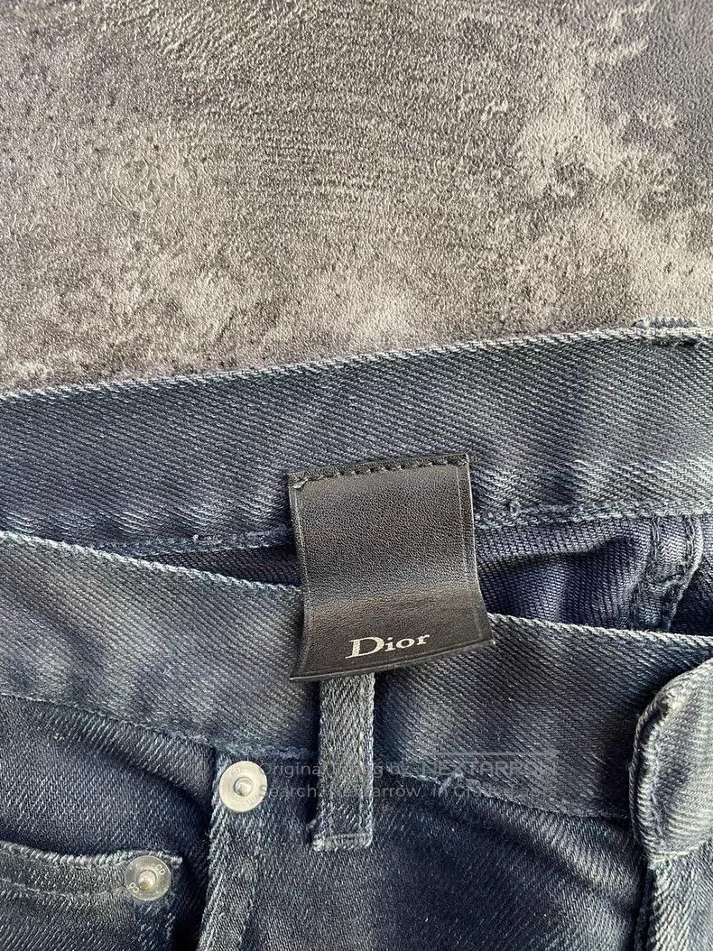Dior Dior Dark blue paint splatter glitter stretch denim jeans Size US 29 - 7 Thumbnail