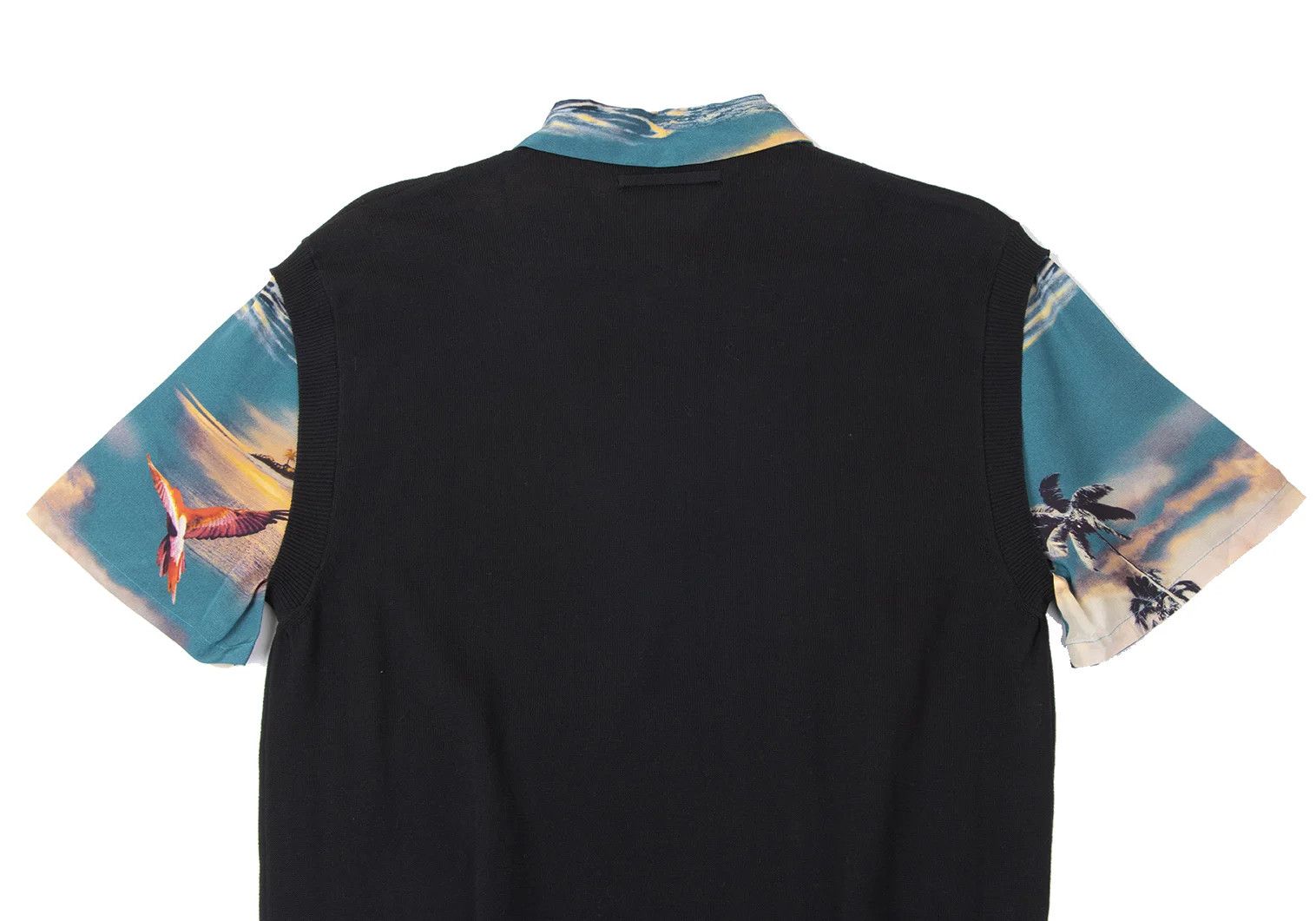 Jean Paul Gaultier Aloha Shirt Layered Design in Black and Other Colors Size US M / EU 48-50 / 2 - 12 Thumbnail