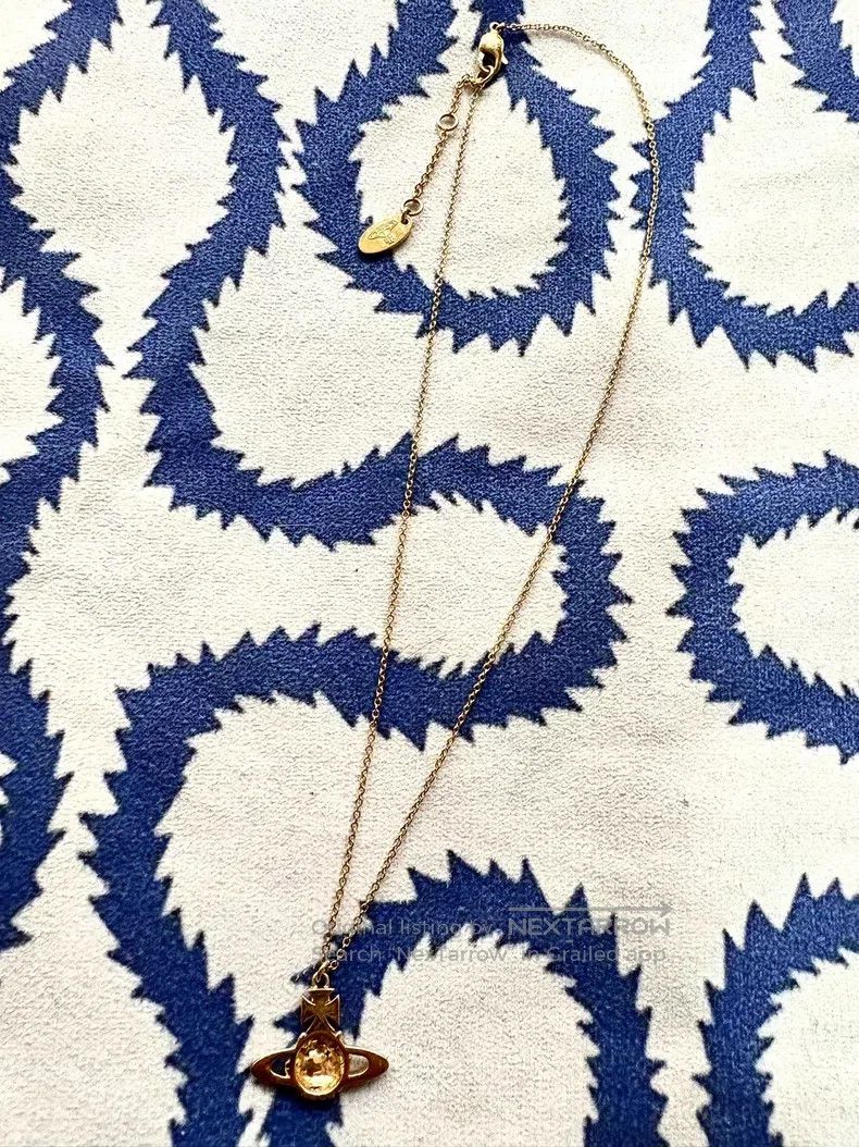 Vivienne Westwood Vivienne Westwood Vintage Pink Flower Saturn Necklace Size ONE SIZE - 6 Thumbnail