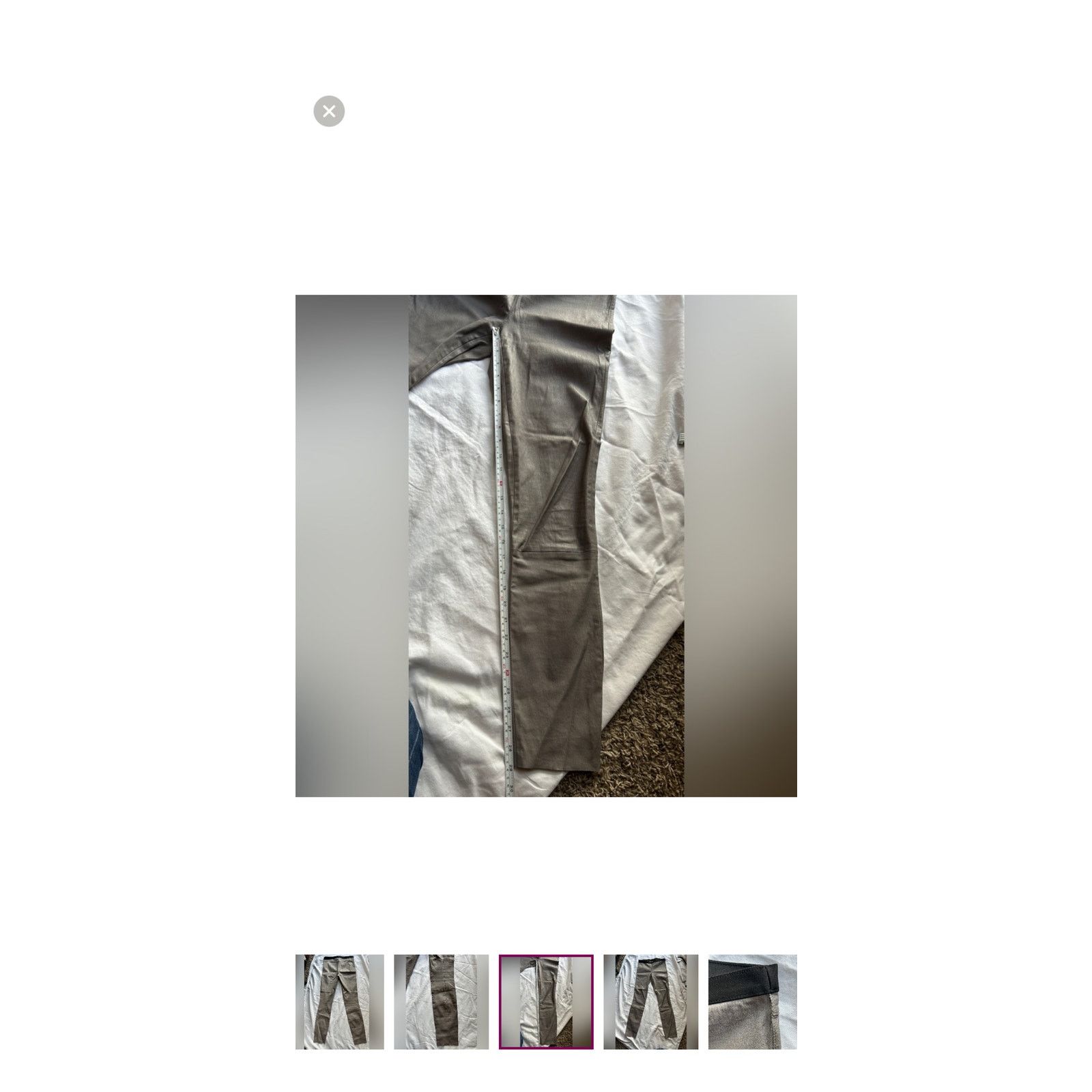 Theory Theory Gray Lamb Leather Leggings Size 4 Slim Fit Leather Size 27" / US 4 / IT 40 - 12 Thumbnail
