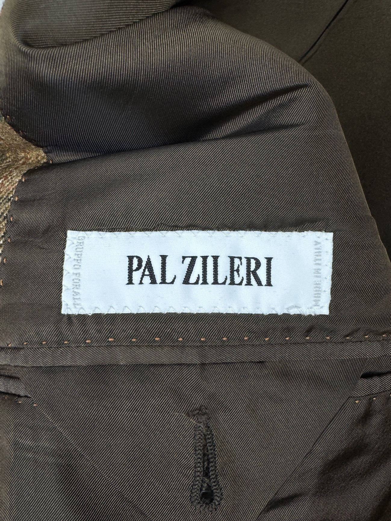 Pal Zileri Pal Zileri brown checkered cashmere linen blend blazer Size 40R - 11 Thumbnail