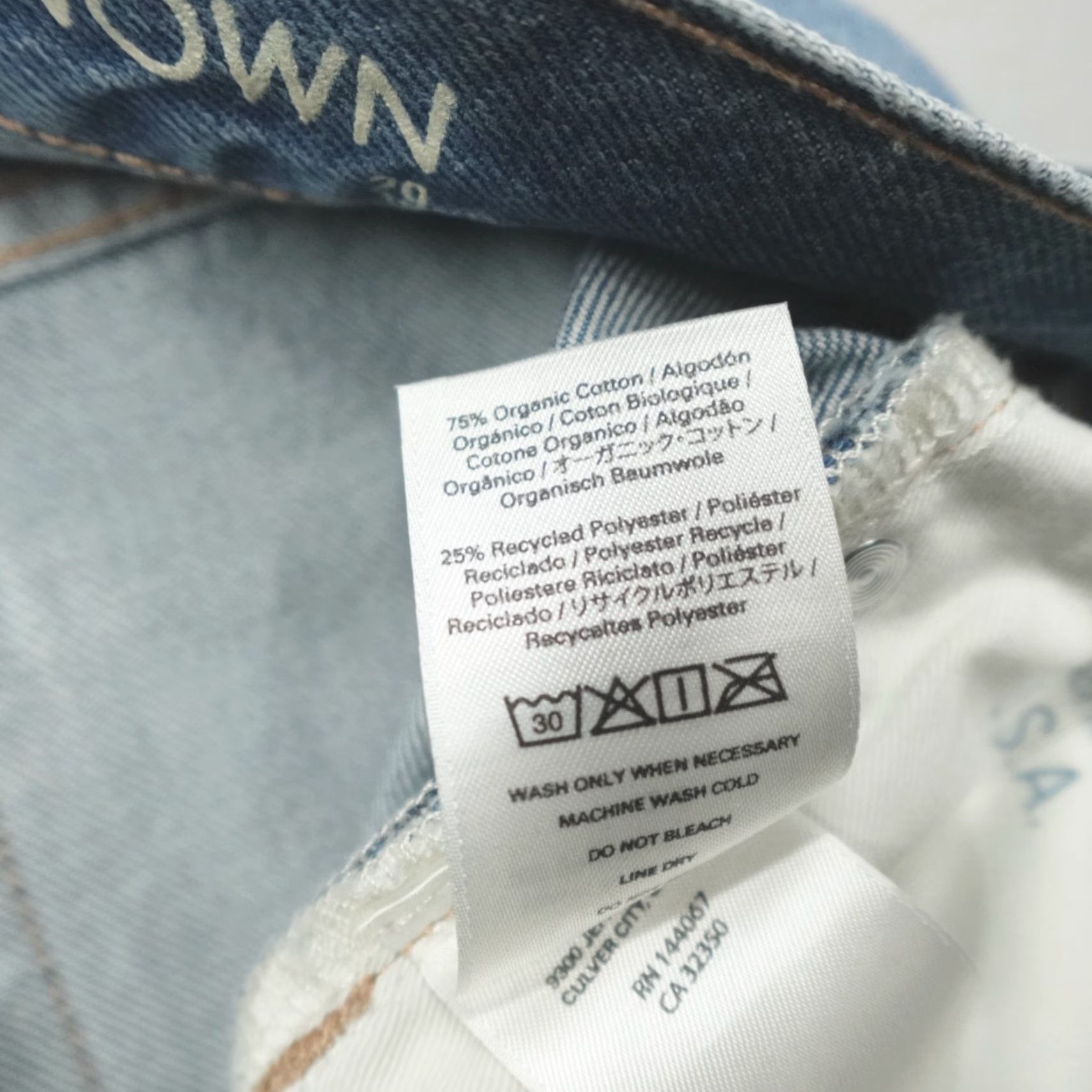 Outerknown VINTAGE Outerknown S.E.A. Generation Slim Fit Jeans BPH Blue Women's Size 29 - 32Wx29L Size 29" - 4 Thumbnail