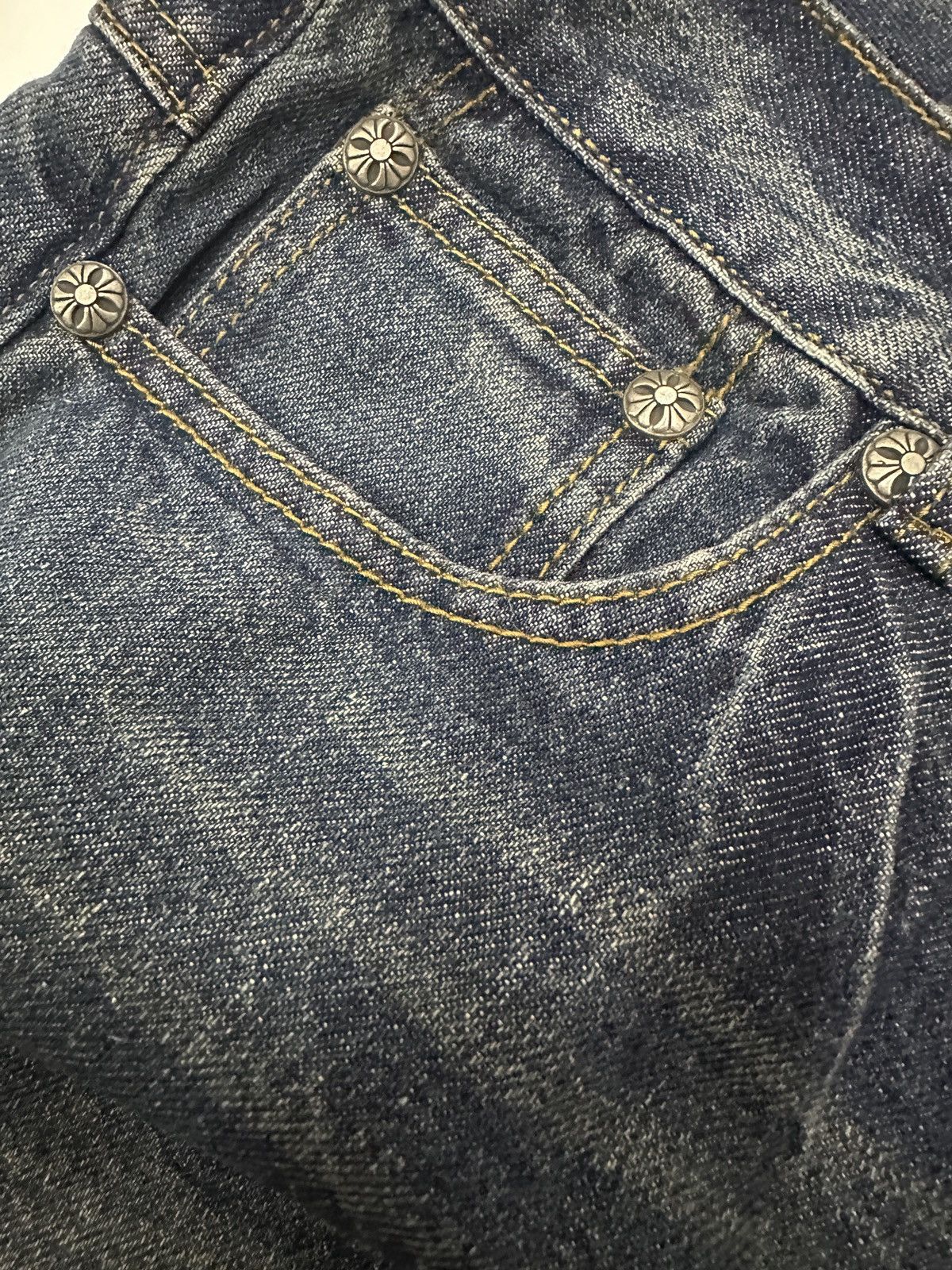 Beauty Beast × Japanese Brand A.O.Y ABERRATIONS OF YOUTH Big Cross Zipped Jeans Size US 34 / EU 50 - 15 Thumbnail