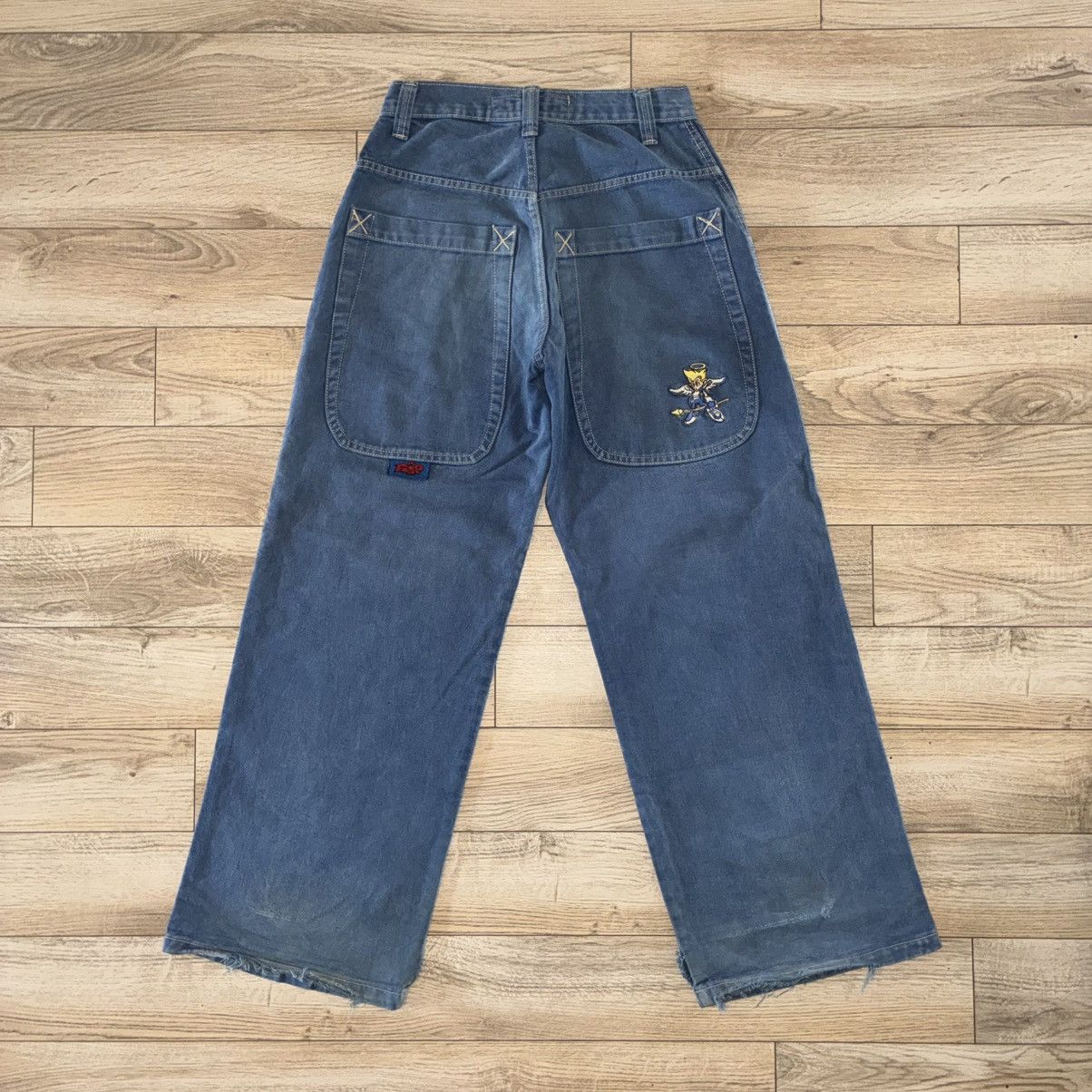 Flip Skateboards 90s Flip Skateboard baggy wide leg Jeans Rare Grail Size US 28 / EU 44 - 2 Thumbnail