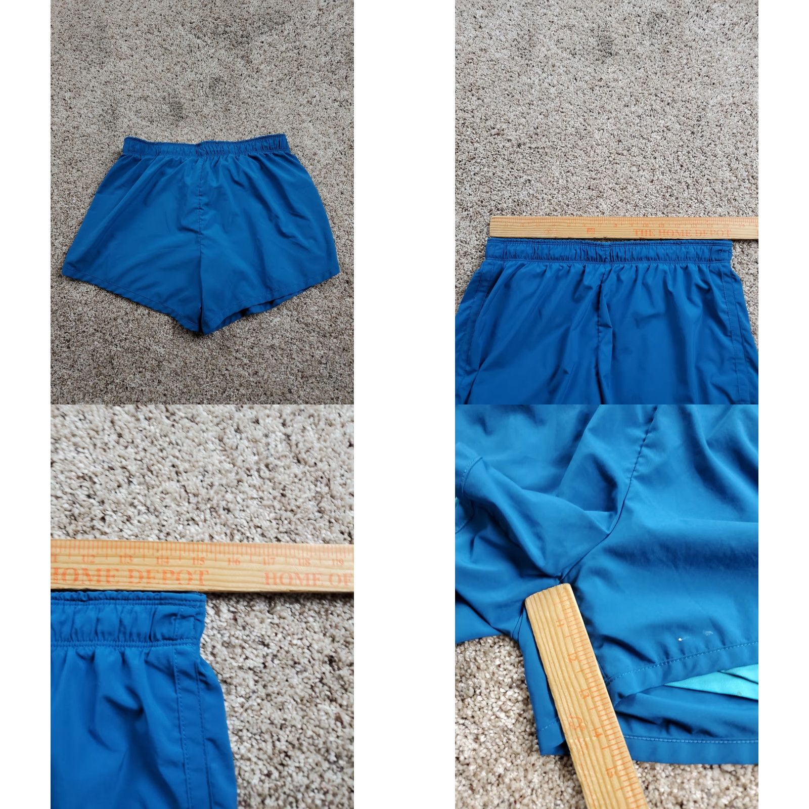 Nike Nike Running Shorts Womens Large Blue Lined Drawstring 3.5" Inseam Athletic Size 36" / US 14 / IT 50 - 8 Thumbnail