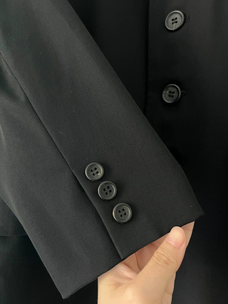 Yohji Yamamoto Yohji Yamamoto size m Black Breasted blazer 2504-Nextarrow Size 38S - 4 Thumbnail