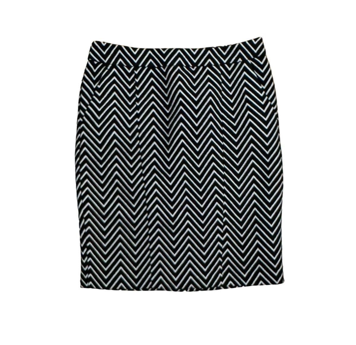 MAX&Co. Max&Co Pencil Skirt Zigzag Striped Wool-Polyester size US4 Size 27" / US 4 / IT 40 - 15 Thumbnail