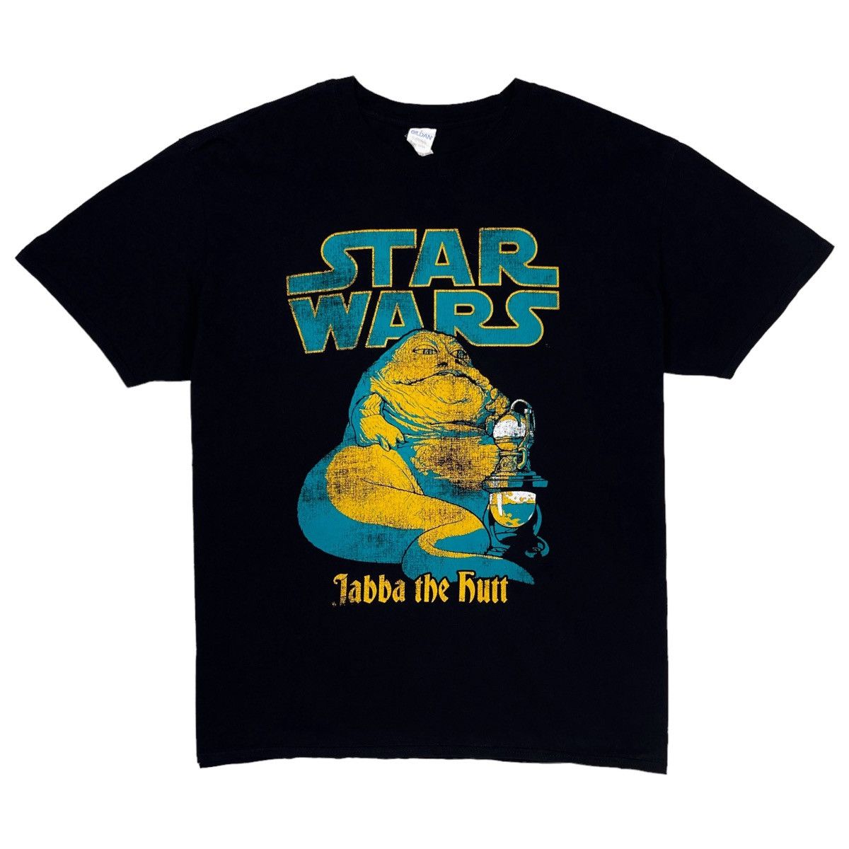 Sci-Fi Fantasy × Star Wars Star Wars Jabba the Hutt Black T-Shirt Size US XL / EU 56 / 4 - 2 Thumbnail