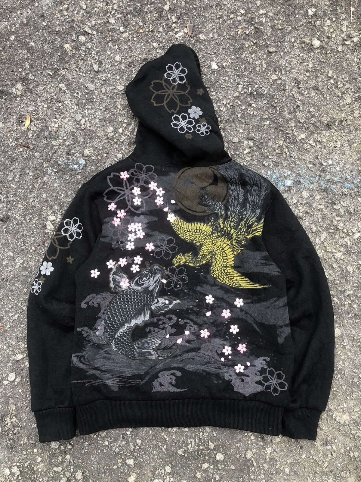 Japanese Brand RARE Vintage Overprint Embroidery Japanese Sukajan Hoodie Size US L / EU 52-54 / 3 - 1 Thumbnail