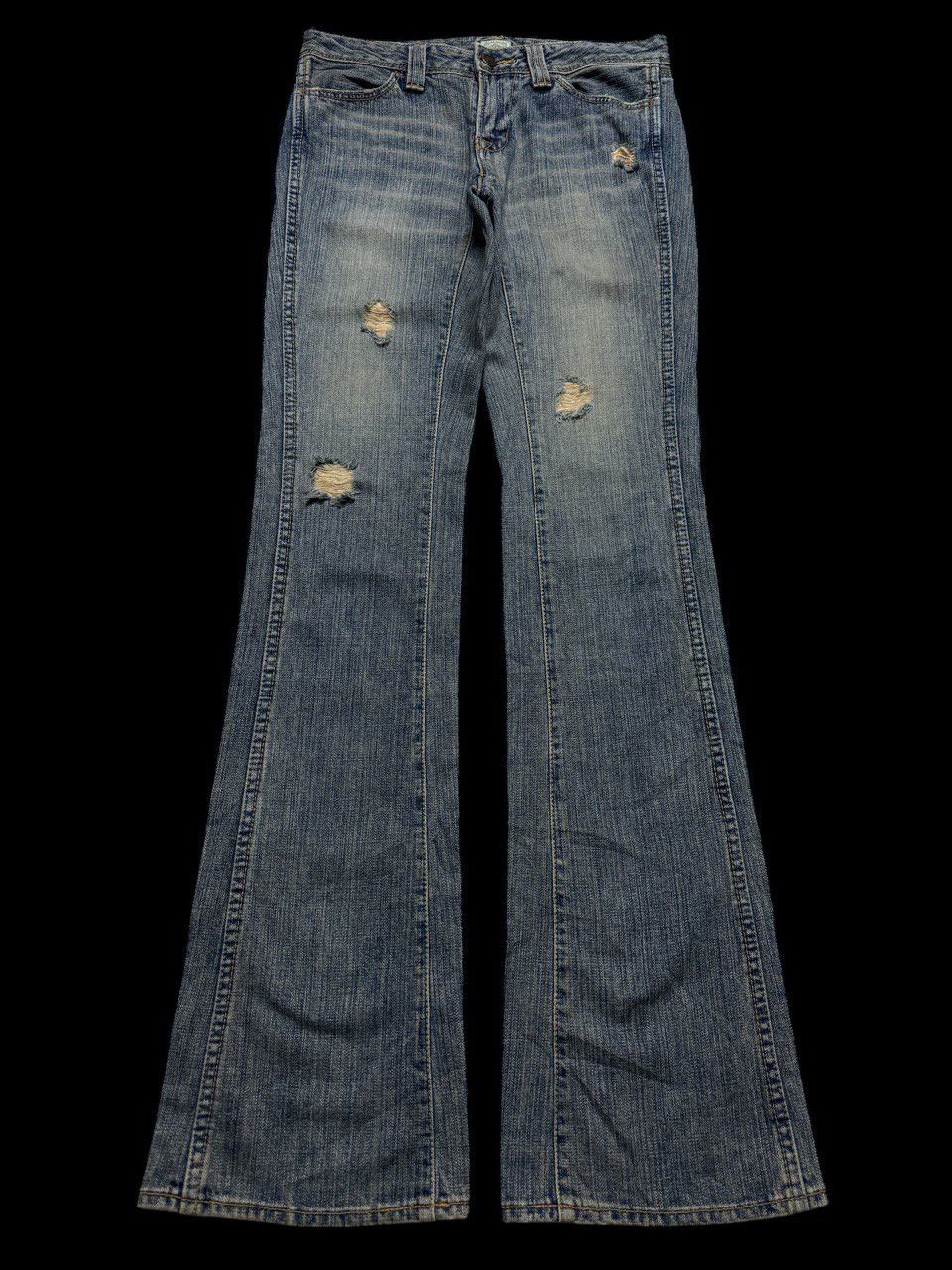 FLARE 90s Brappers Mudwash Distressed Ripped Insane Jeans