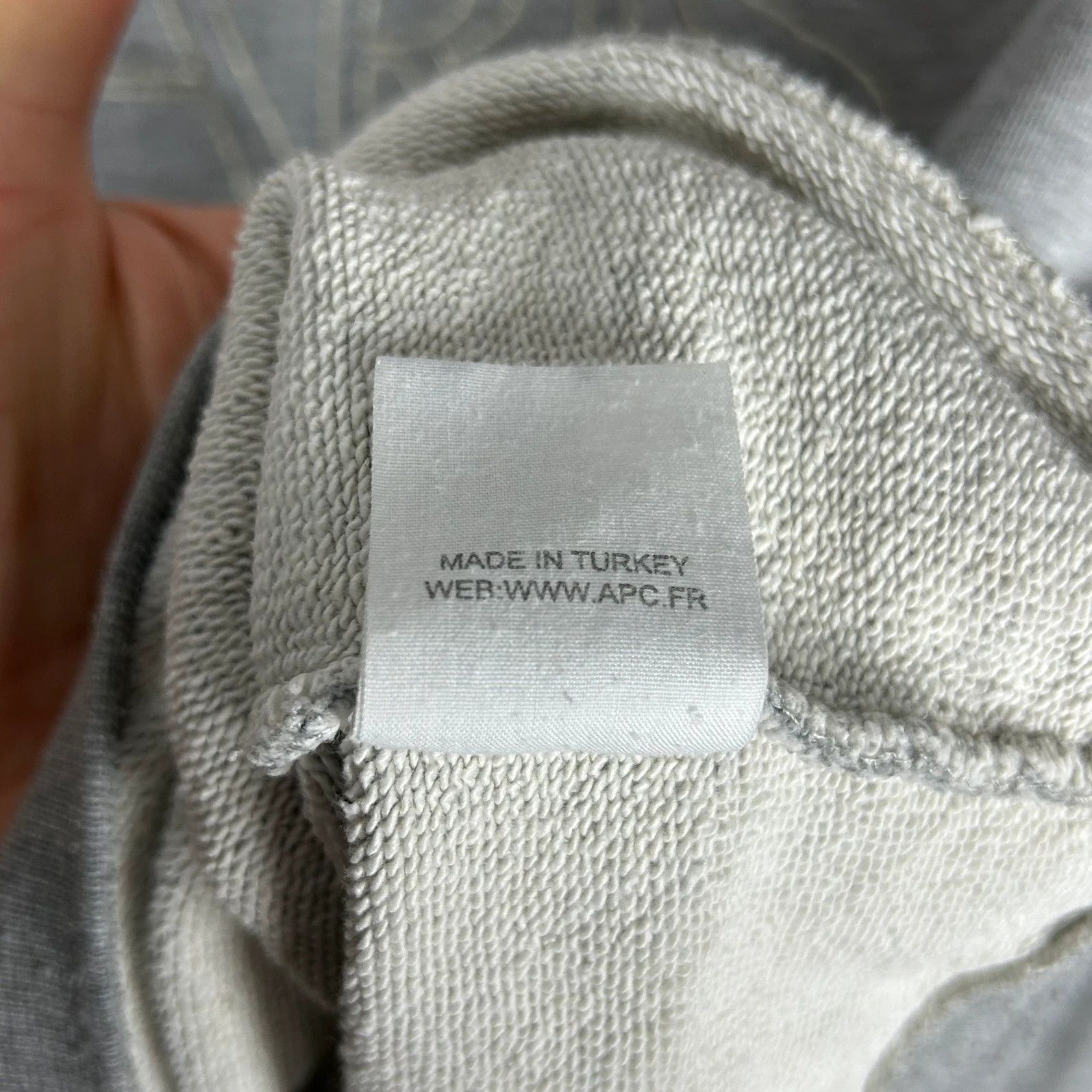 A.P.C. A.P.C grey crewneck big logo haft spellout print Size S / US 4 / IT 40 - 7 Thumbnail