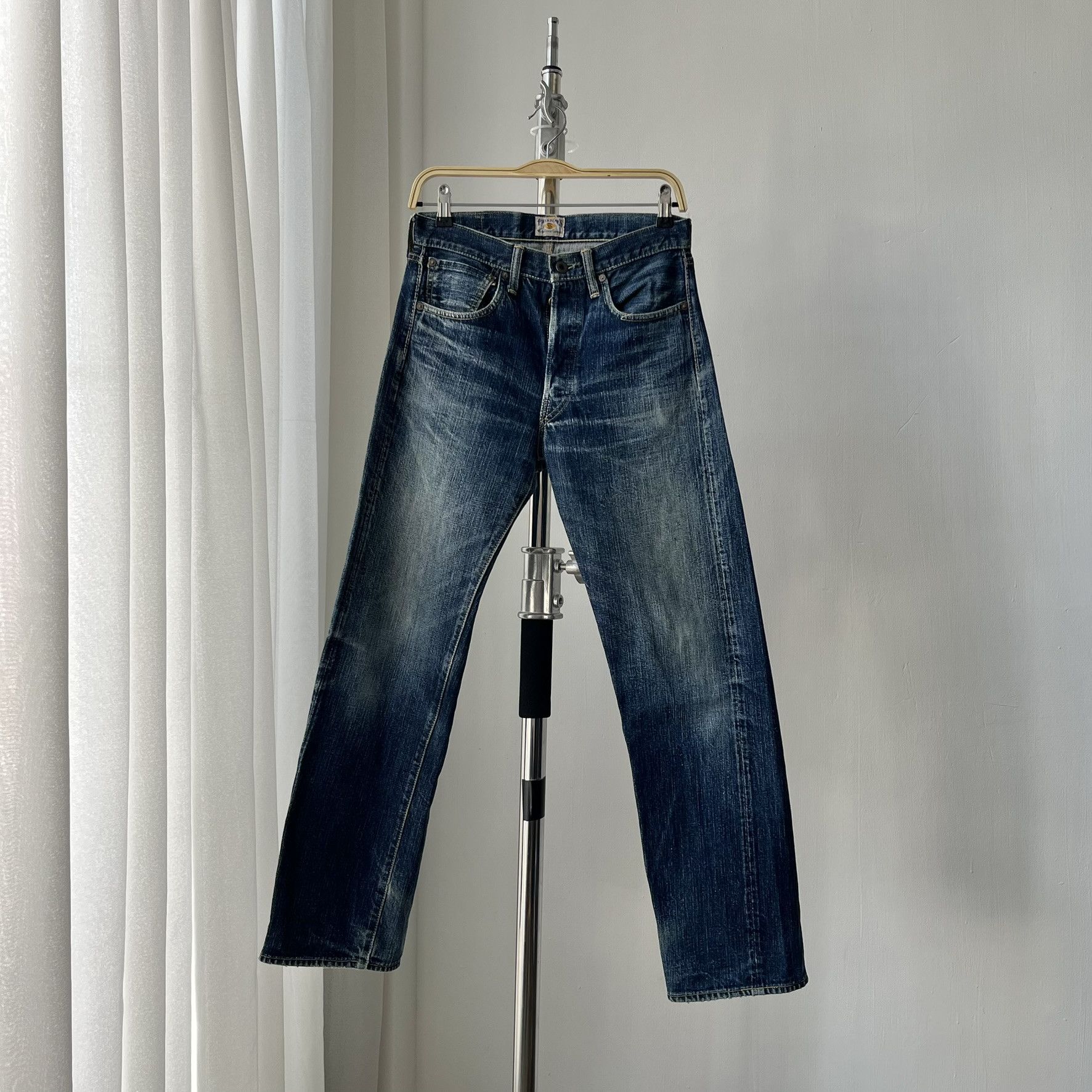 Pherrow's ize 28x29 Vintage Pherrows Japan Faded Blue Selvedge S260 Size US 28 / EU 44 - 1 Thumbnail