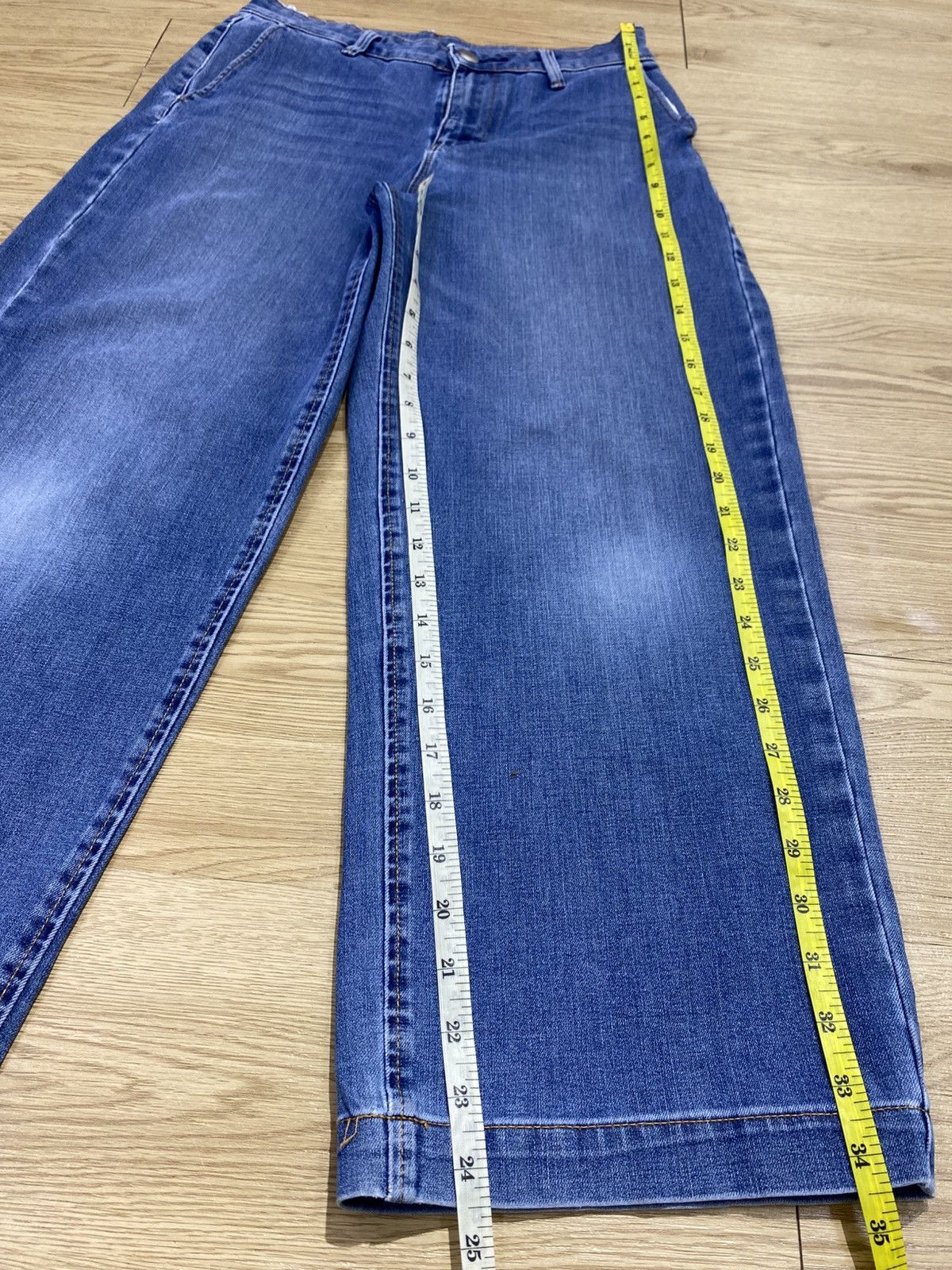 Japanese Brand Japanese Brand Acid Blue Wash Style Baggy Jeans Size US 28 / EU 44 - 11 Thumbnail