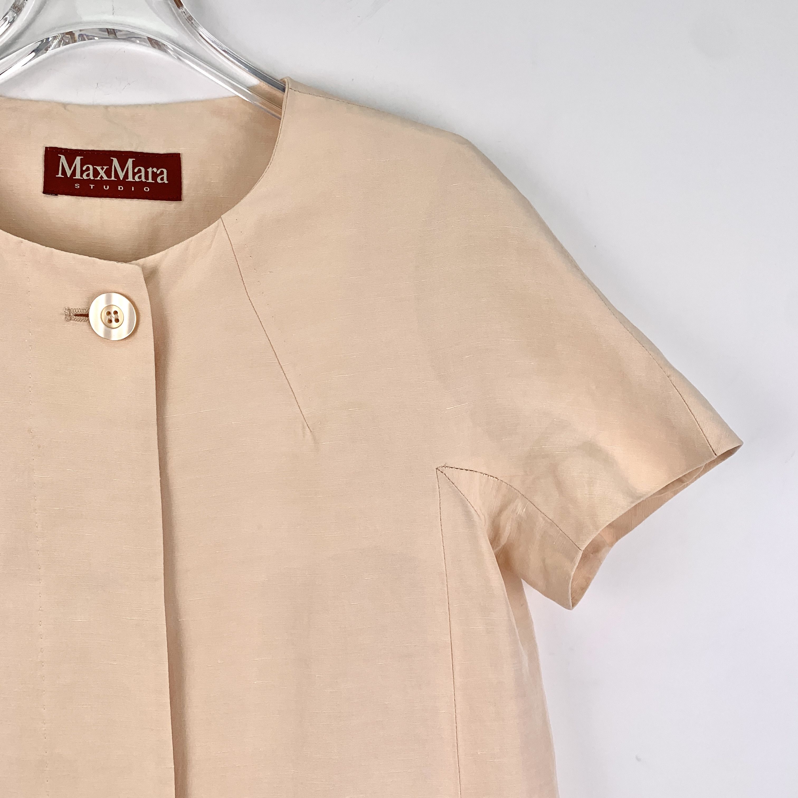 Max Mara Max Mara Dress Pink Belted Short-Sleeve (Size XS) Size S / US 4 / IT 40 - 4 Thumbnail