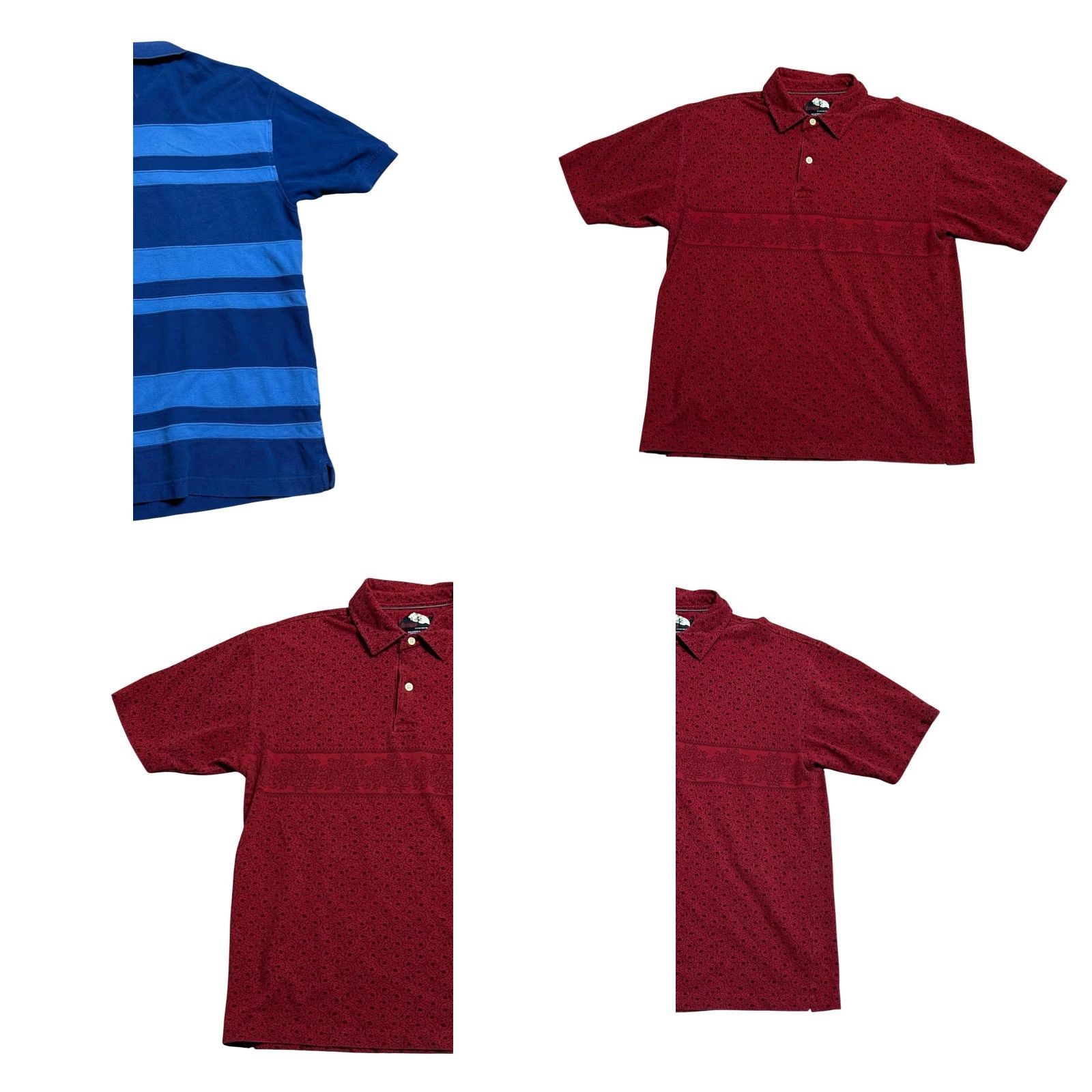 Tommy Hilfiger Tommy Hilfiger Polo Shirt Lot Of 3 Men's L 90s Y2K Short Sleeve Blue Red Knit Embroidered Logo Button-Down Casual Activewear Shirt Size US L / EU 52-54 / 3 - 10 Thumbnail