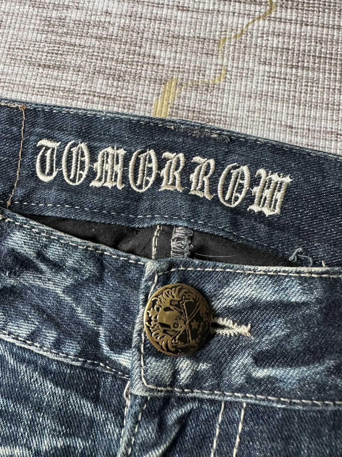 Japanese Brand Tommorow Claw Marks Patches Design Denim Size US 32 / EU 48 - 12 Thumbnail
