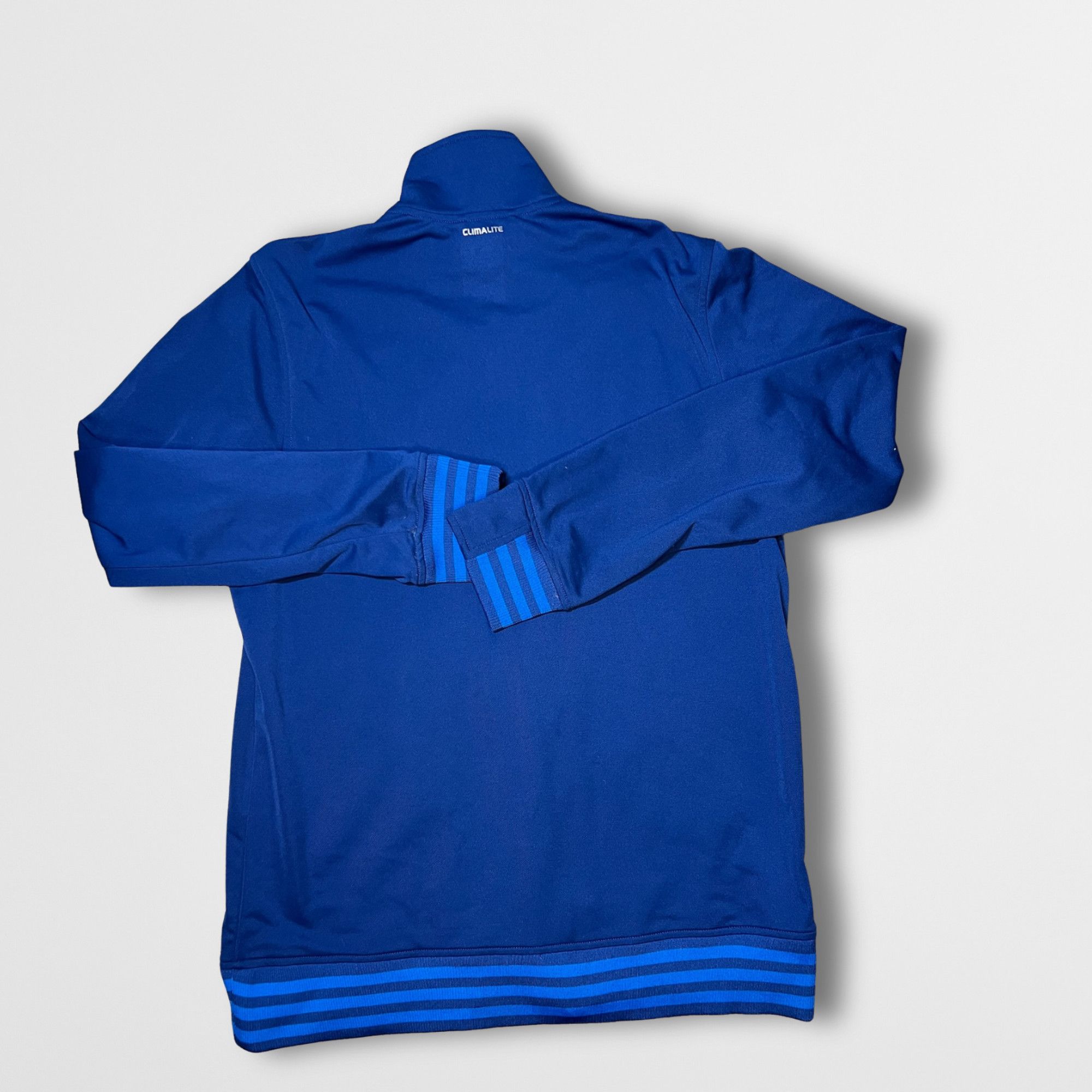 Adidas Adidas Climalite Mens Blue Full-Zip Jacket W/ Logo Size L Po Size US L / EU 52-54 / 3 - 3 Thumbnail