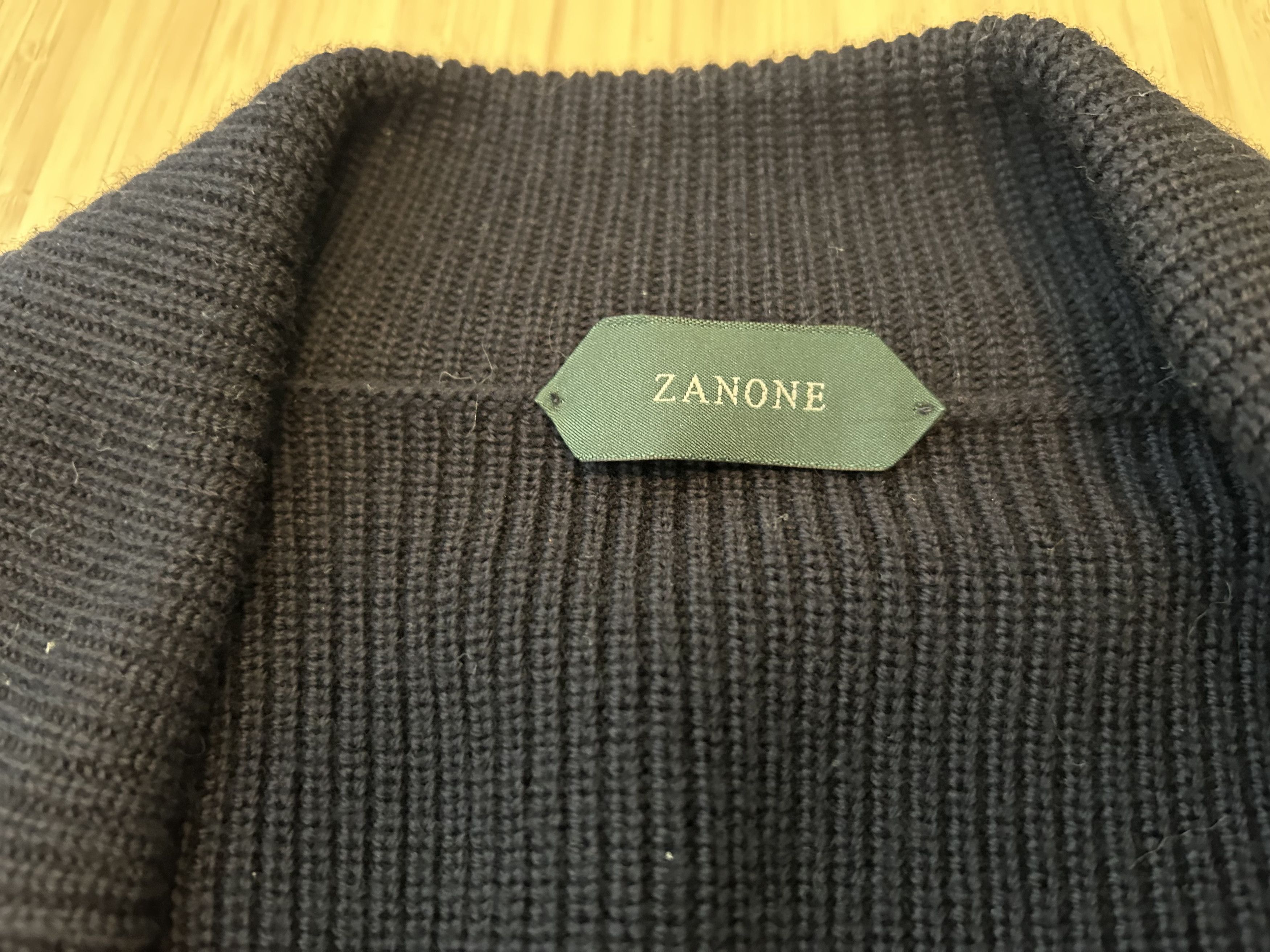 Zanone Zanone Merino Wool Cardigan Size US XL / EU 56 / 4 - 5 Thumbnail