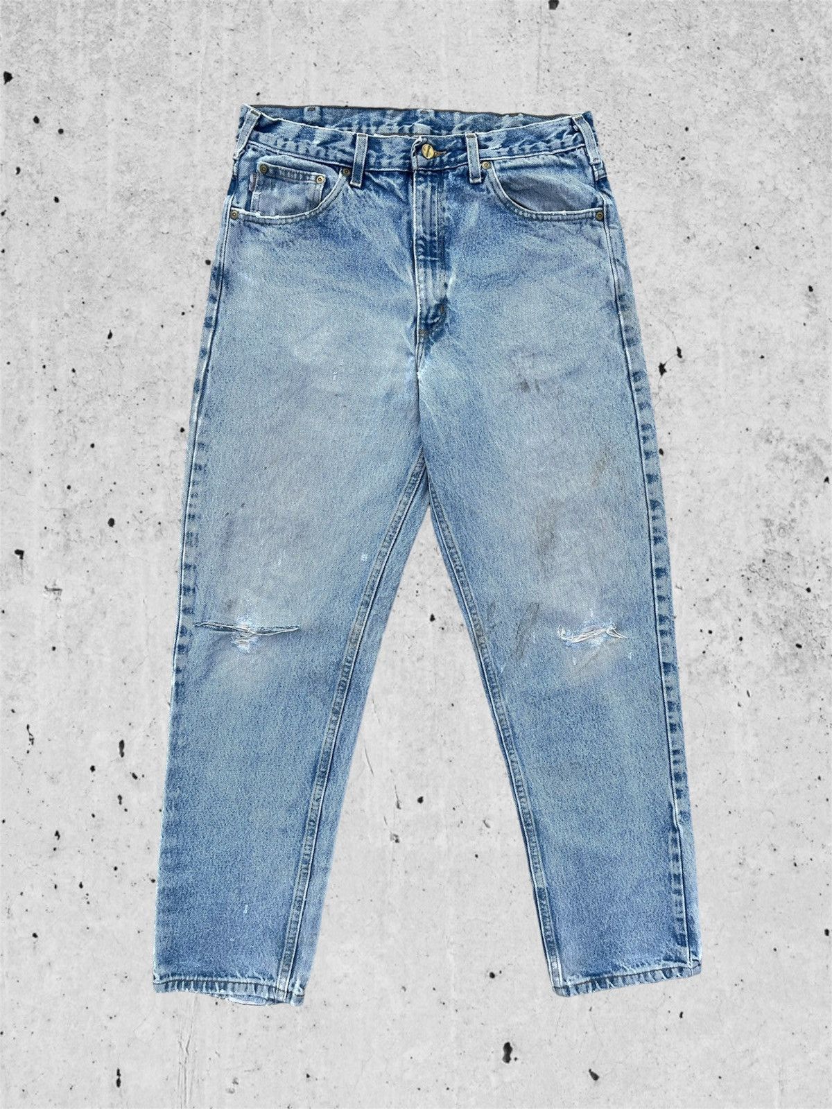 Carhartt 🔥 Carhartt Vintage Distressed Denim W33🔥 Size US 33 - 2 Thumbnail