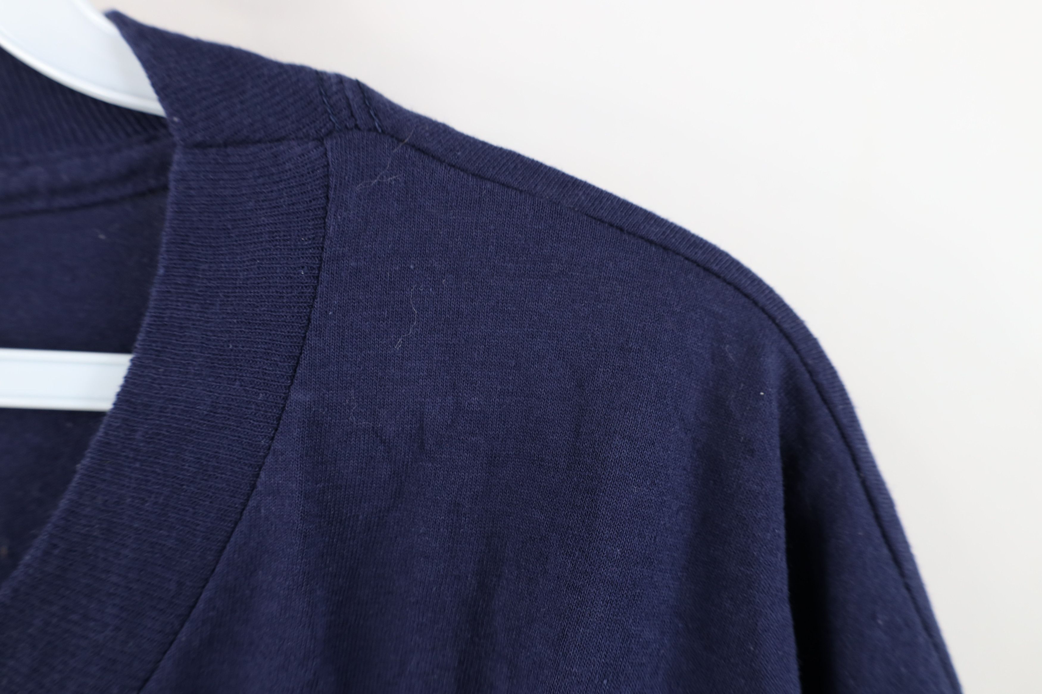Vintage Vintage 90s Streetwear Pocket Short Sleeve T-Shirt Navy Blue Size US XXL / EU 58 / 5 - 6 Thumbnail