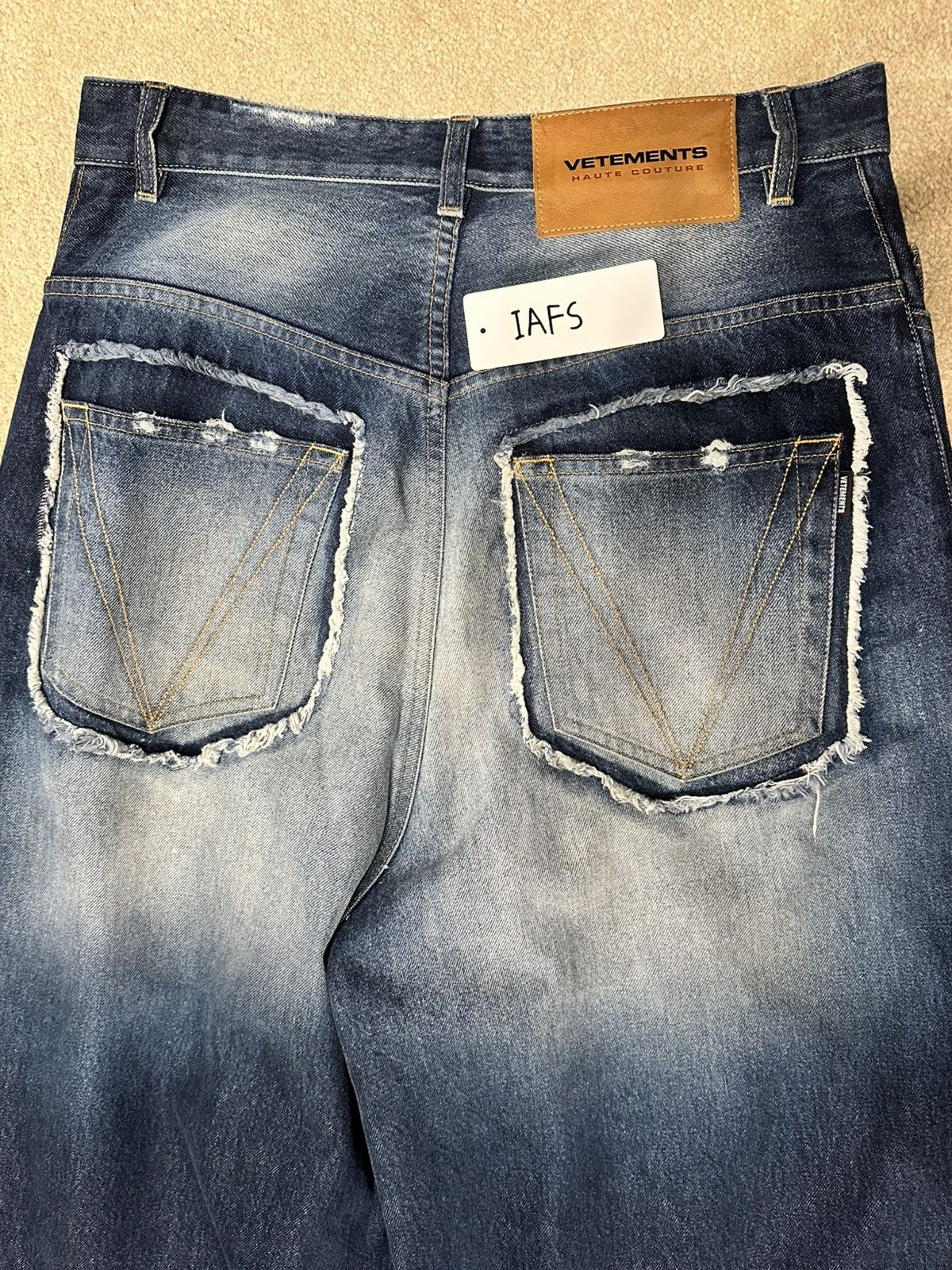 Vetements Vetements Patched Pocket Baggy Jeans Size US 29 - 3 Thumbnail