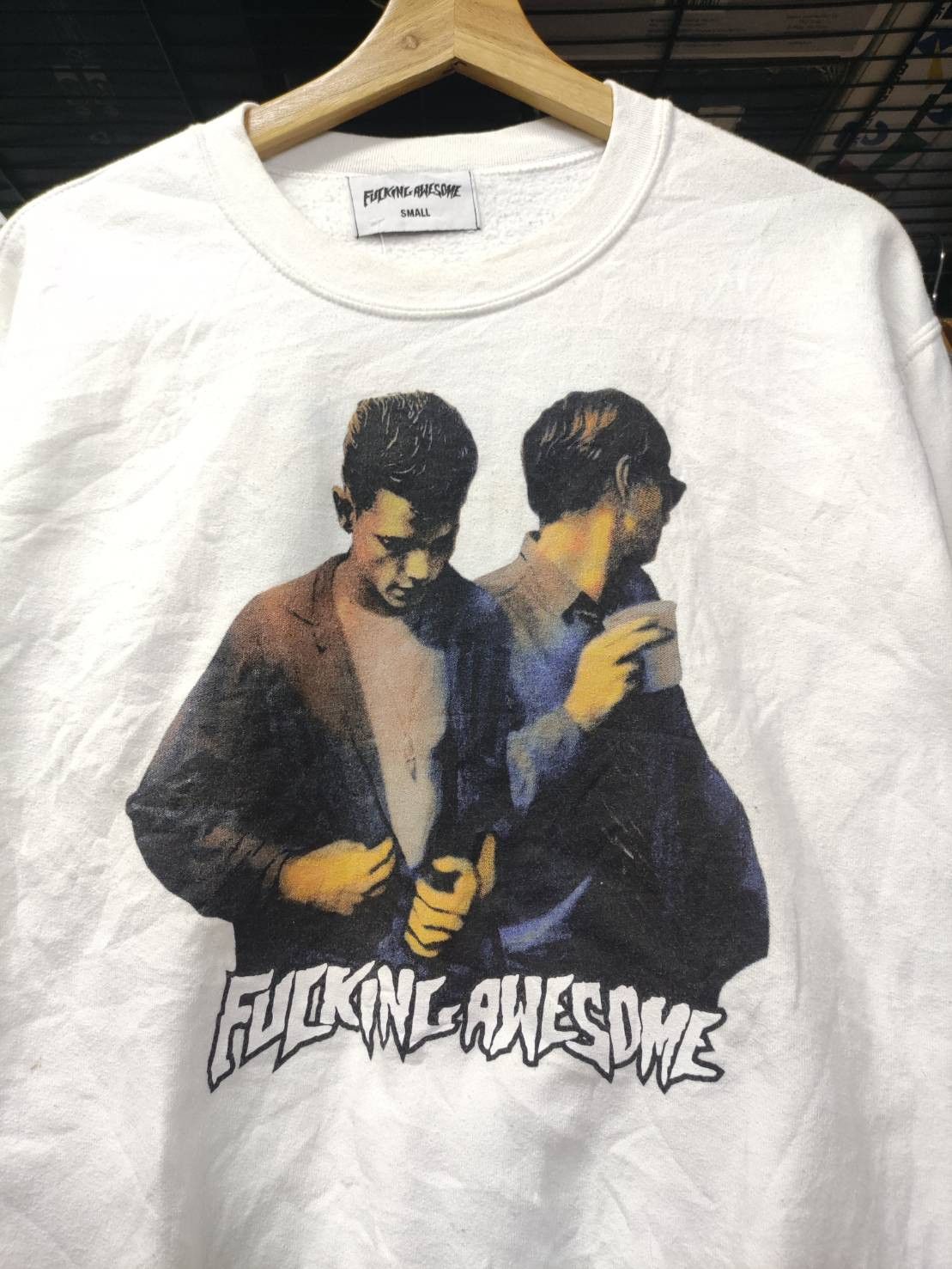 Fucking Awesome Fucking Awesome " Brother " Crew White Size US S / EU 44-46 / 1 - 1 Thumbnail
