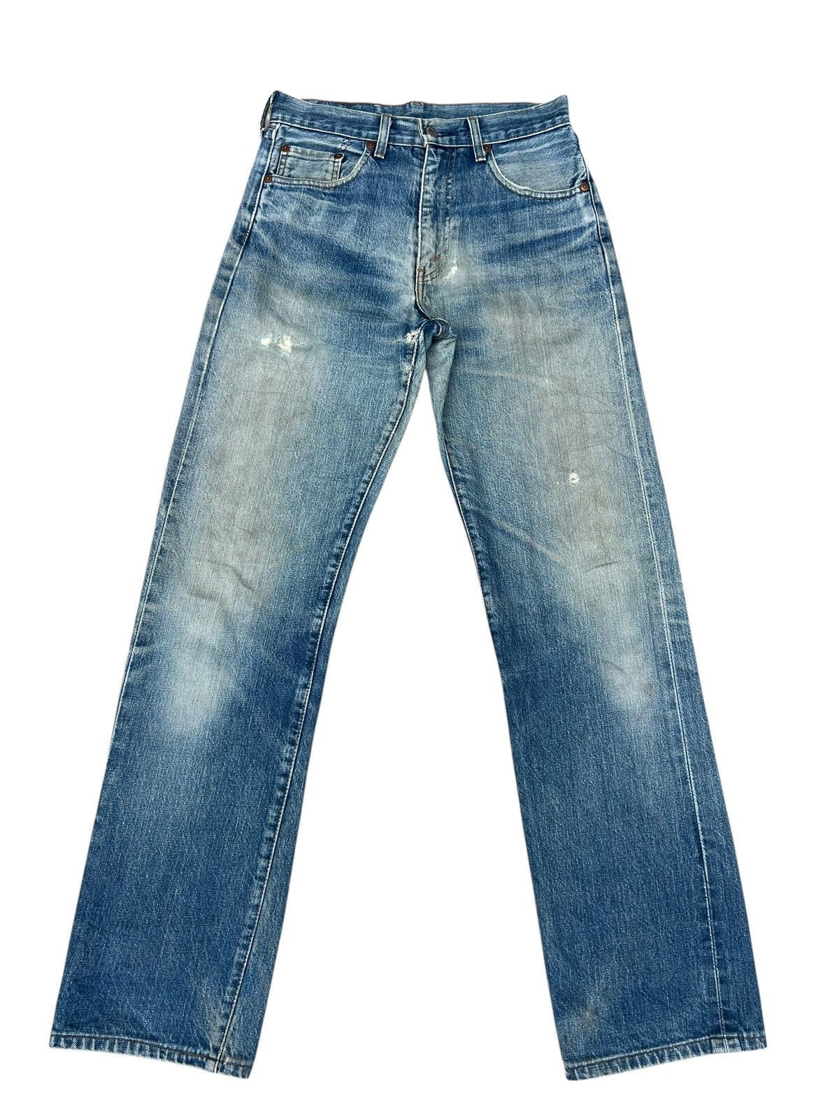 Levi's 90s Levi’s 502 XX Big E Aging Distress Denim Selvedge Jeans Size US 29 - 1 Thumbnail