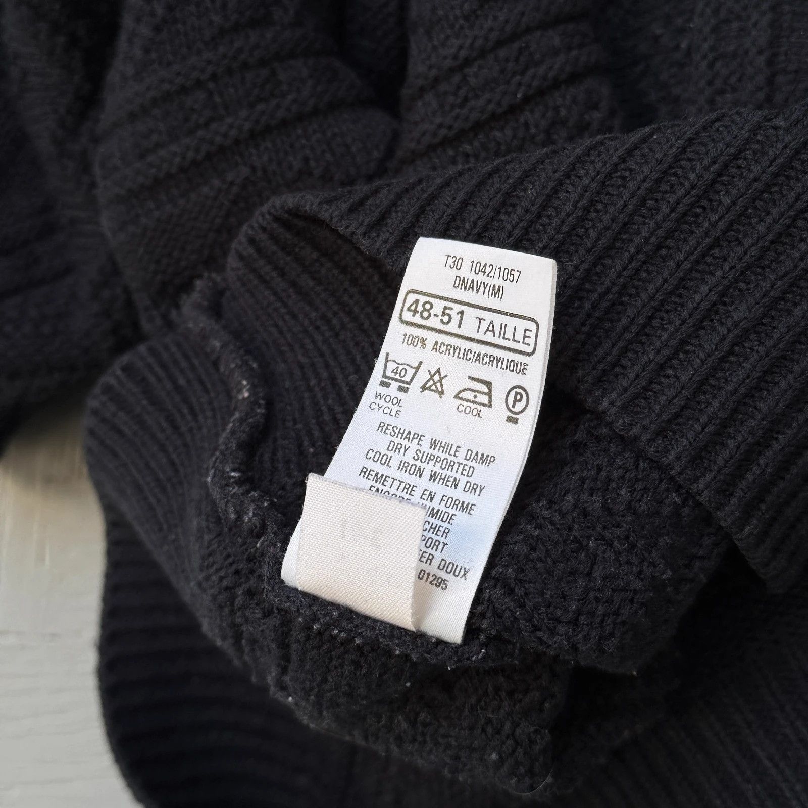 Marks & Spencer Vintage Chunky Knit Preppy Ribbed Acrylic Sweater Classic Size US M / EU 48-50 / 2 - 8 Thumbnail