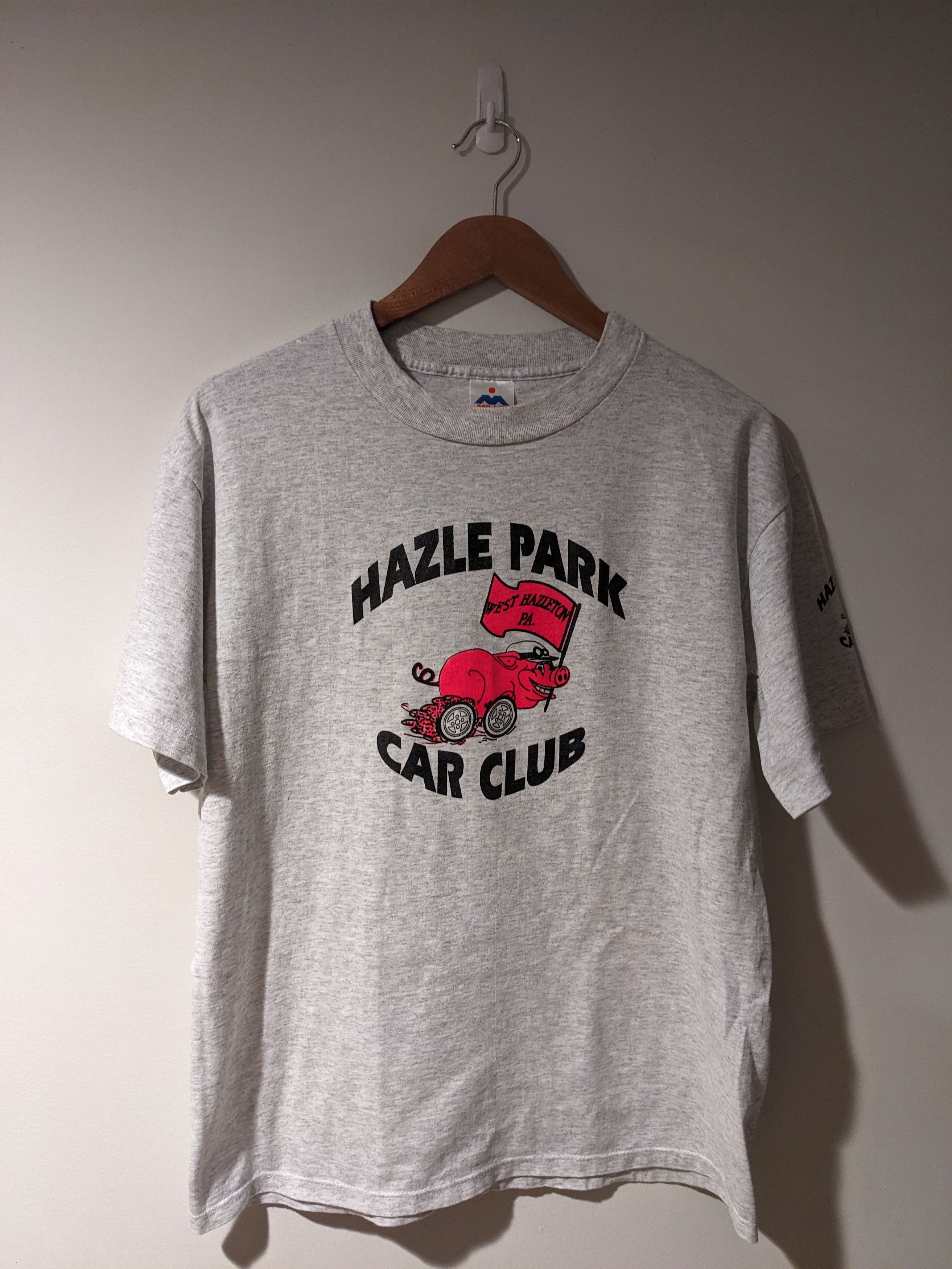 Vintage Vintage 90s Hazel Park Car Club Pennsylvania T-Shirt Size US L / EU 52-54 / 3 - 1 Thumbnail