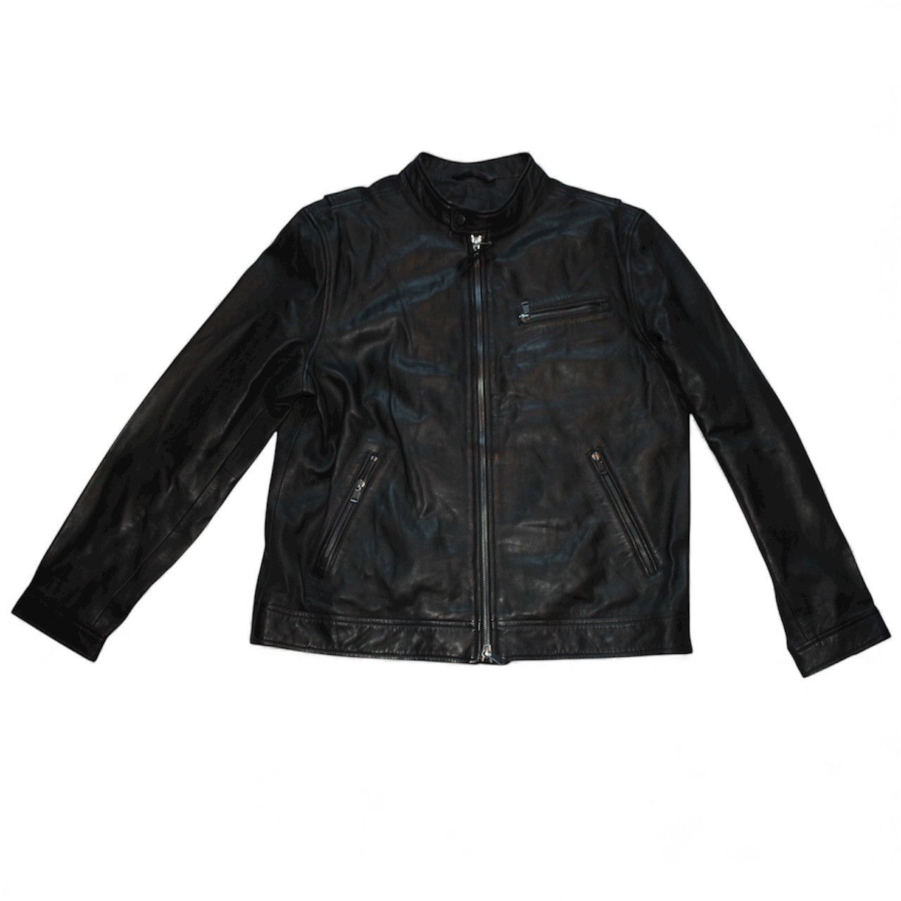 Other AG Jeans Black Leather Jacket – Size XL – Brand New Size US XL / EU 56 / 4 - 1 Thumbnail