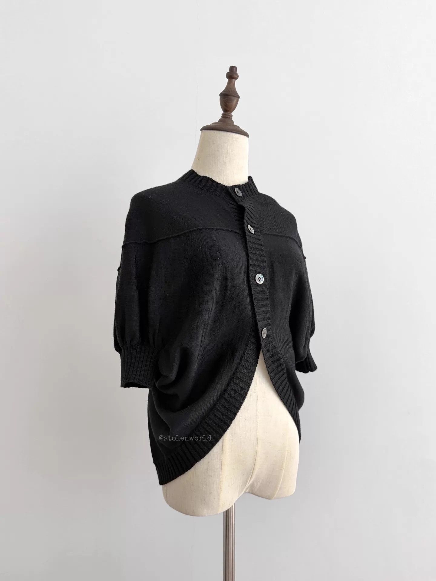Comme des Garcons Comme des Garçons Cocoon Balloon Wool Cardigan Size ONE SIZE - 8 Thumbnail