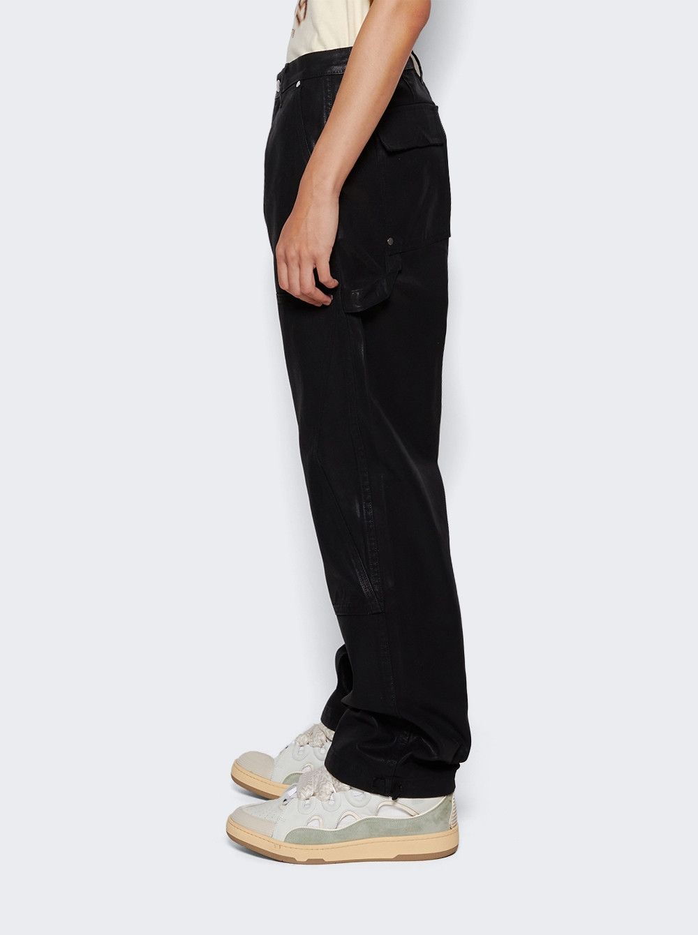 Rhude Reza "Double Knee" Jeans: Oil Stained Size US 28 / EU 44 - 4 Thumbnail