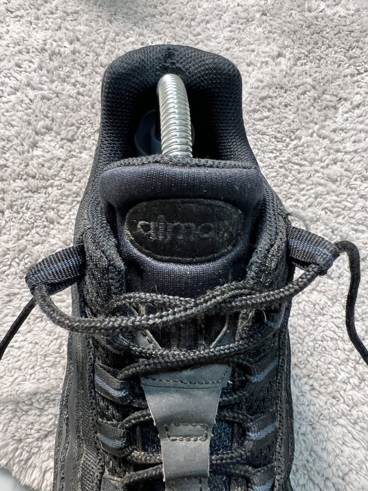 Nike Nike Air Max 95 Essential Triple Black Athletic Sneaker Size US 8.5 / EU 41-42 - 7 Thumbnail