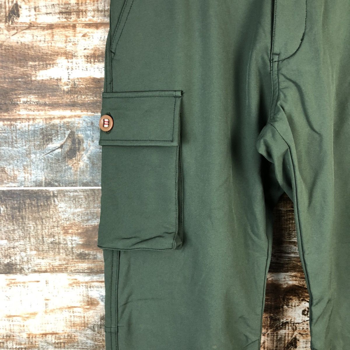 Japanese Brand Kurasufuku workwear Green Cargo Multipocket Pants #A2557 Size US 27 - 9 Thumbnail
