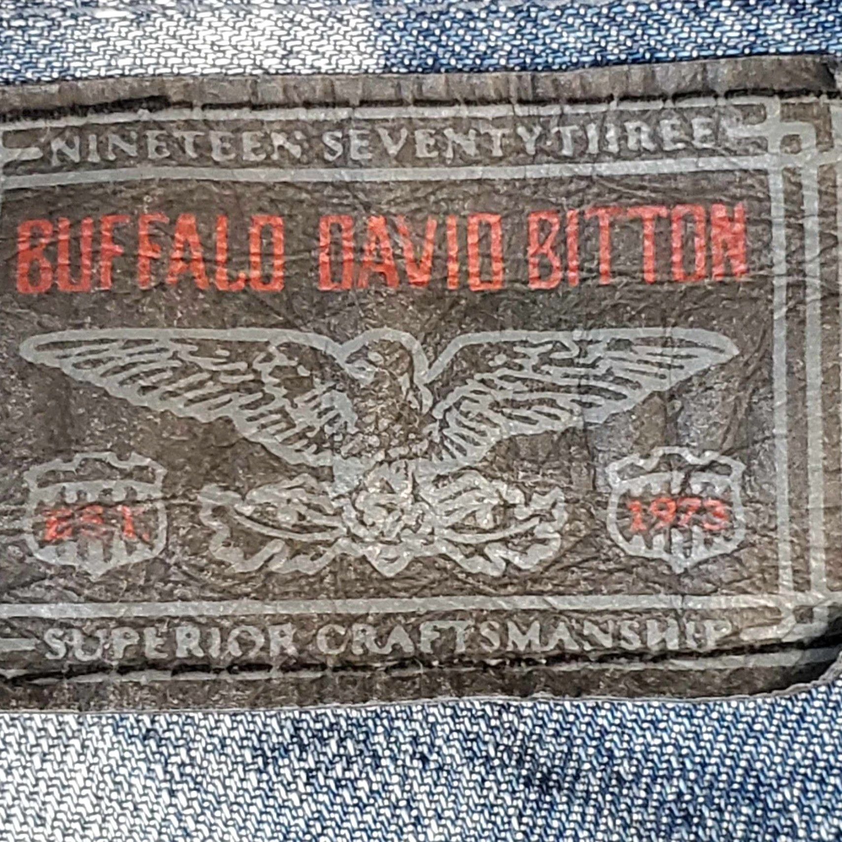 Buffalo David Bitton Buffalo David Bitton Jeans Mens 38 Blue Denim Straight Leg 38x31 Regular Inseam 30in 5-Pocket Denim Jeans Size US 38 / EU 54 - 4 Thumbnail
