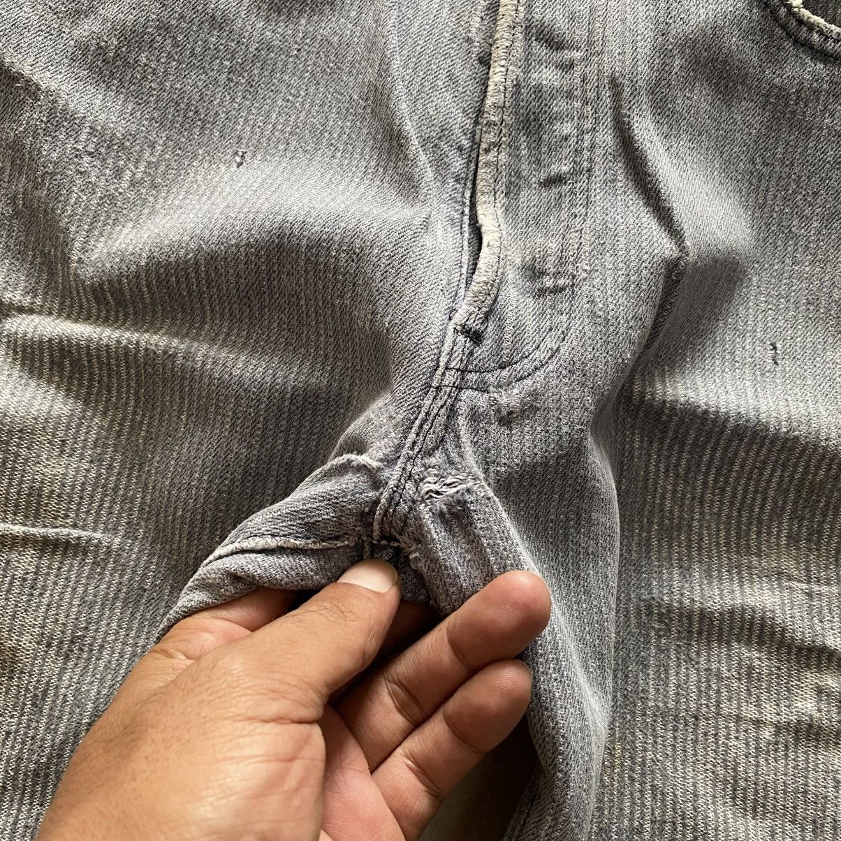 Levi's × Vintage Vintage 80's Levis 501 Herringbone Distressed Denim w29 Size US 29 - 4 Thumbnail