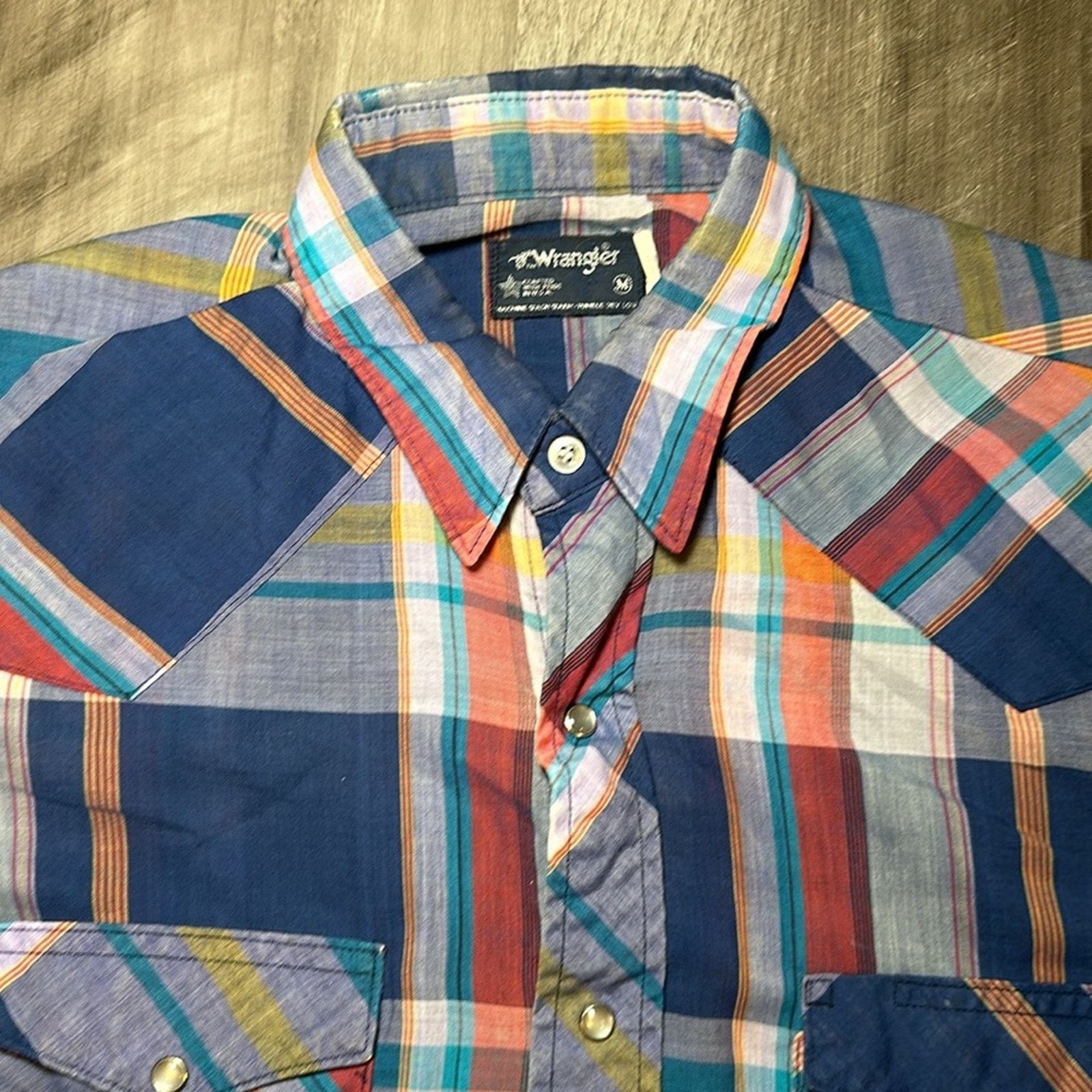 Wrangler Wrangler Western Vintage Pearl Snap Button - Medium Size US M / EU 48-50 / 2 - 6 Thumbnail