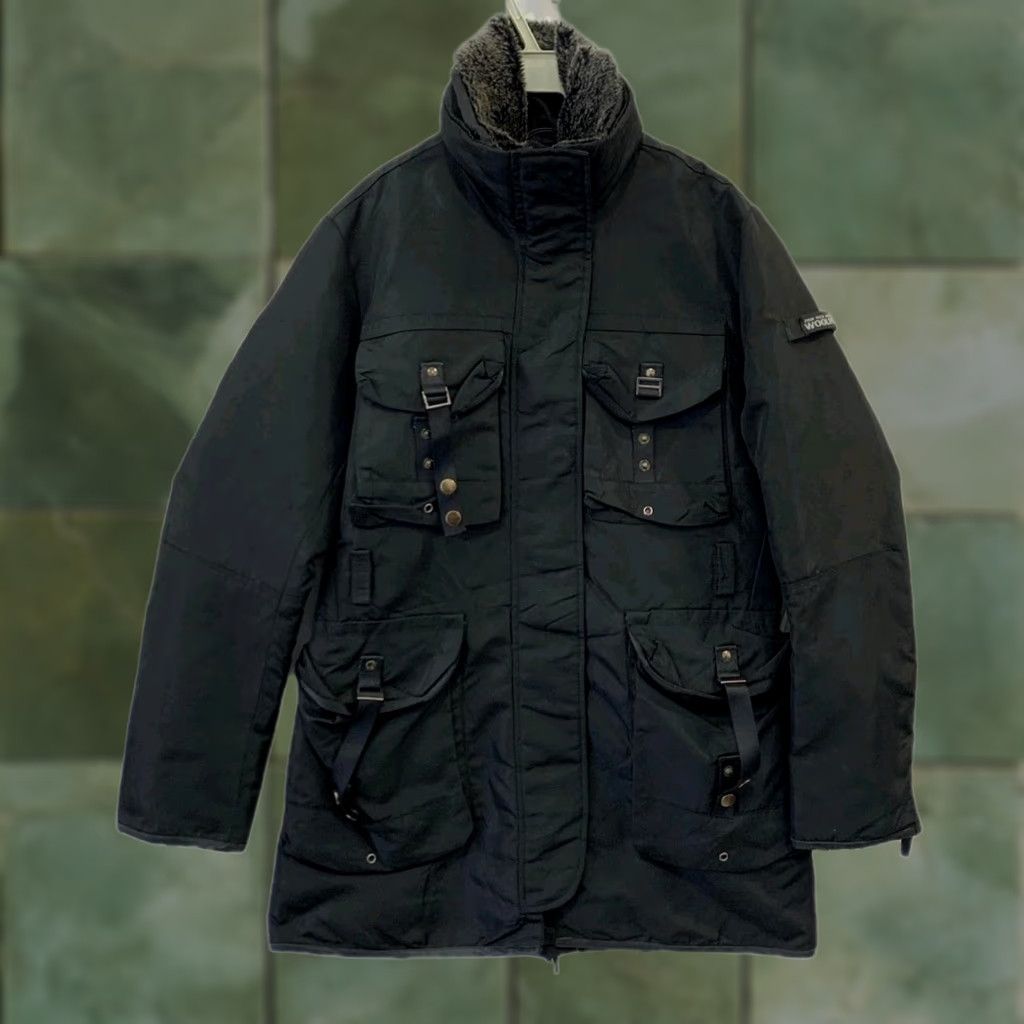 Vintage Woolrich John Rich & Bros Field Parka Jacket Black M / TG M Men Parka Size US M / EU 48-50 / 2 - 1 Thumbnail