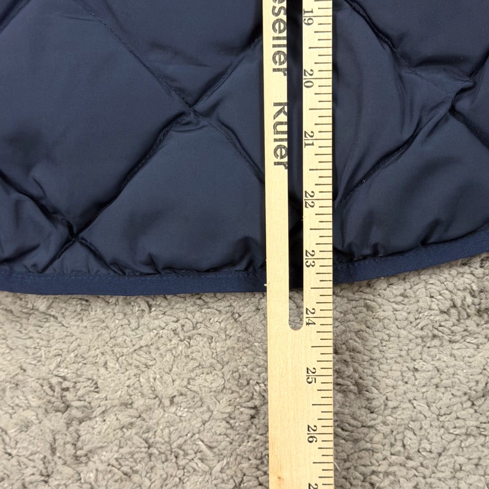 J.Crew VINTAGE J.CREW Vest Womens XS Blue Down Puffer Full Zip Quilted Pockets Lined 49194 Size XS / US 0-2 / IT 36-38 - 7 Thumbnail