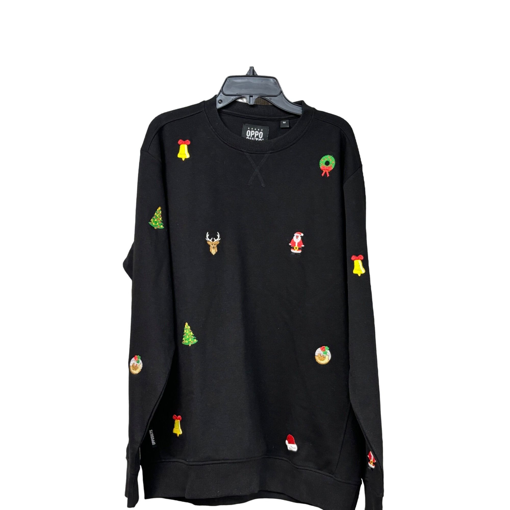 Other OppoSuits Men’s Xmas Icons Embroidered Sweatshirt, Black, S Size US M / EU 48-50 / 2 - 3 Thumbnail