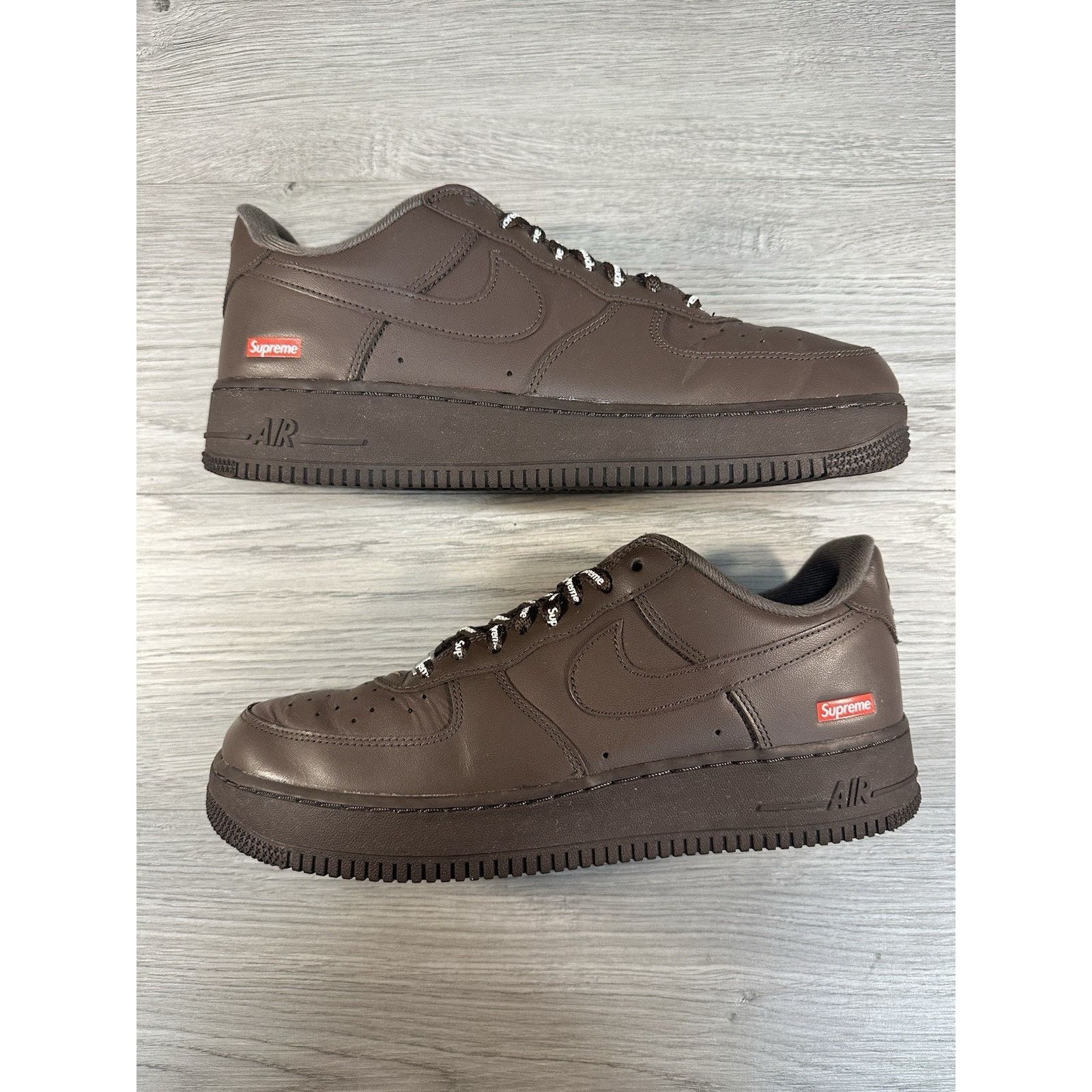 Nike × Supreme Supreme x Air Force 1 Low Box Logo Baroque Brown - Size 9.5 Size US 9.5 / EU 42-43 - 2 Thumbnail