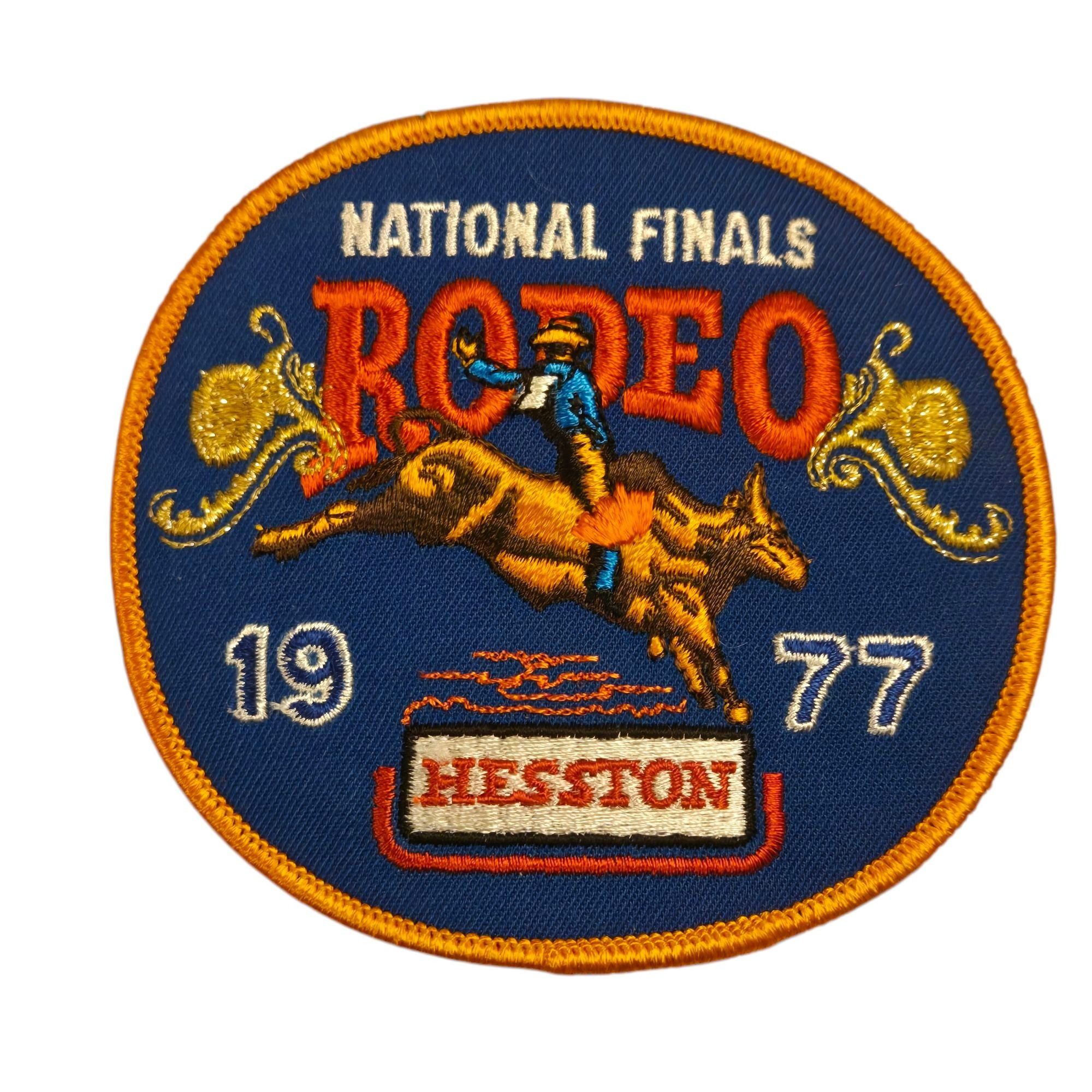 Other Vintage NFR Rodeo Patch National Finals 1977 Bull Rider Hess Size ONE SIZE - 10 Thumbnail