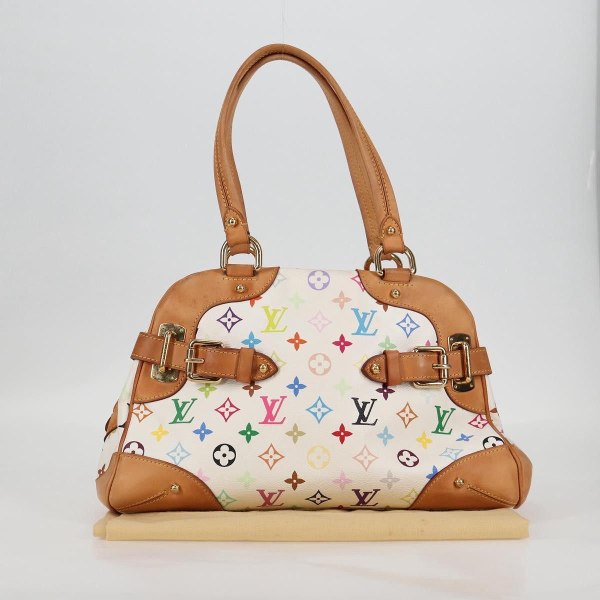 Louis Vuitton LOUIS VUITTON Monogram Multicolor Claudia Hand Bag White Size ONE SIZE - 12 Thumbnail