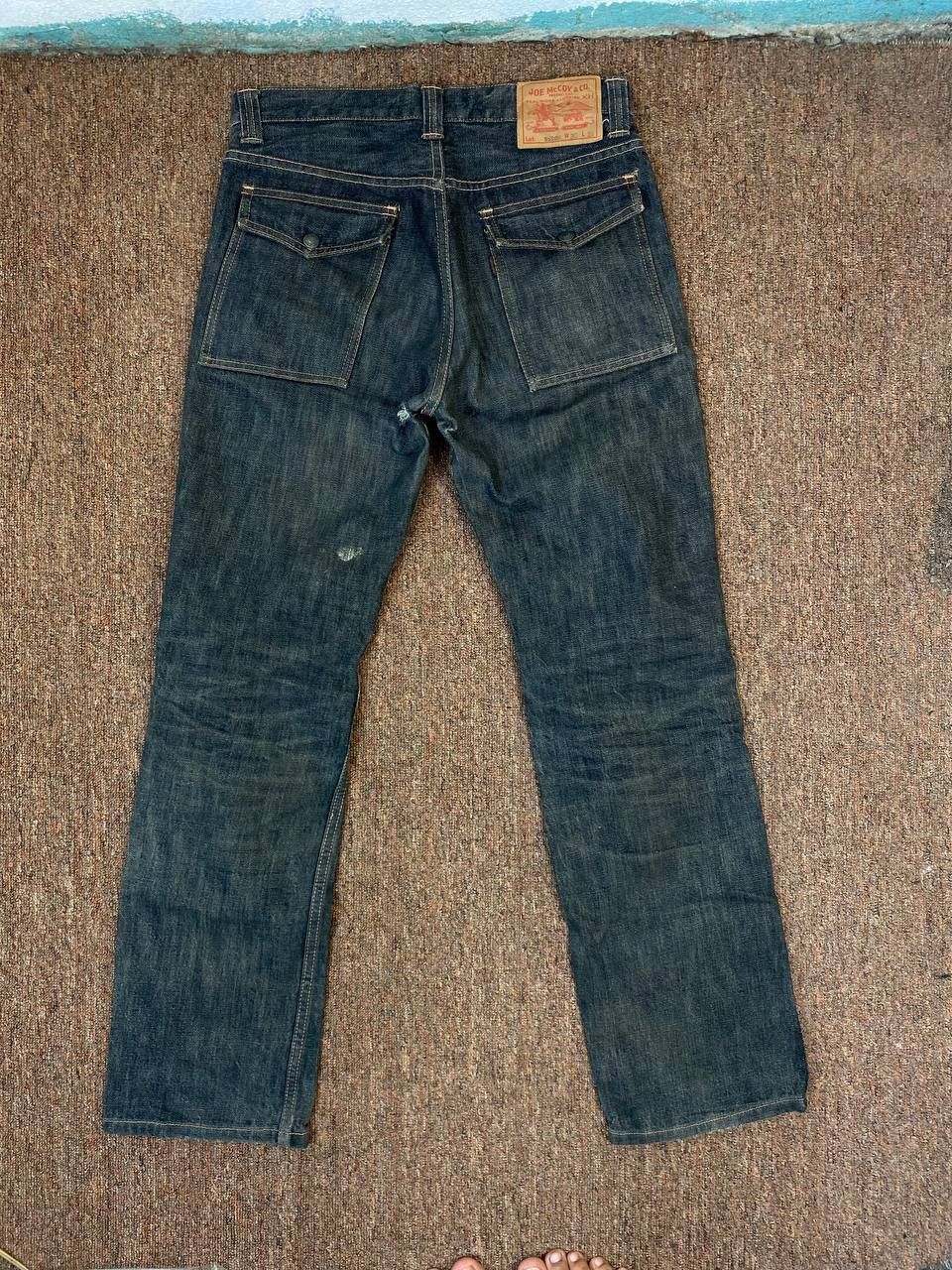 vintage joe mccoy bushpants distressed denim nice design