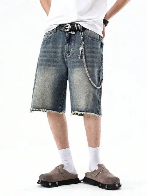 Japanese Brand DRIP vintage jeans Y2K denim shorts Size US 36 / EU 52 - 1 Thumbnail