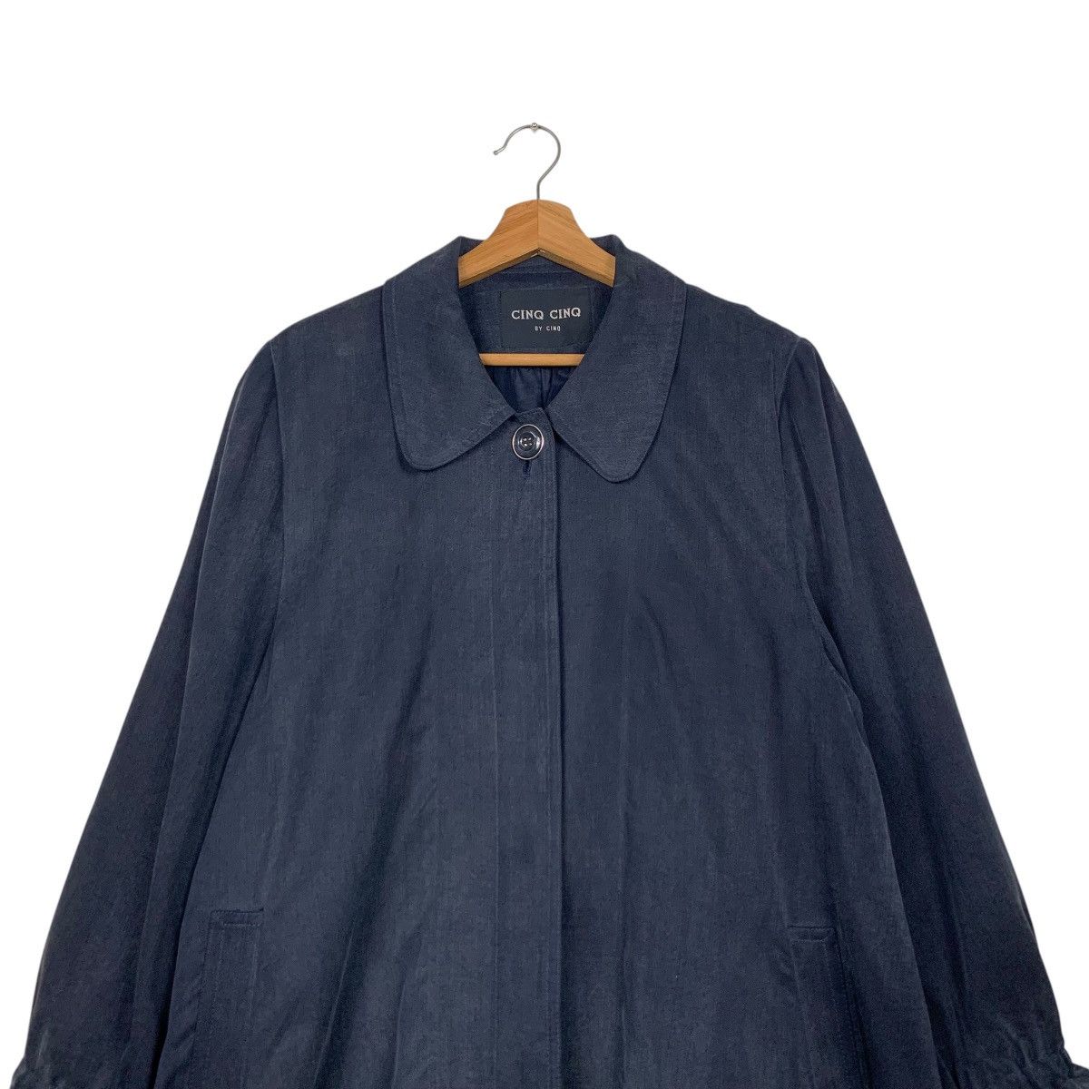 Japanese Brand CINQ CINQ By CINQ Tencel Overcoat Long Coat Jacket #2171-C96 Size M / US 6-8 / IT 42-44 - 2 Thumbnail