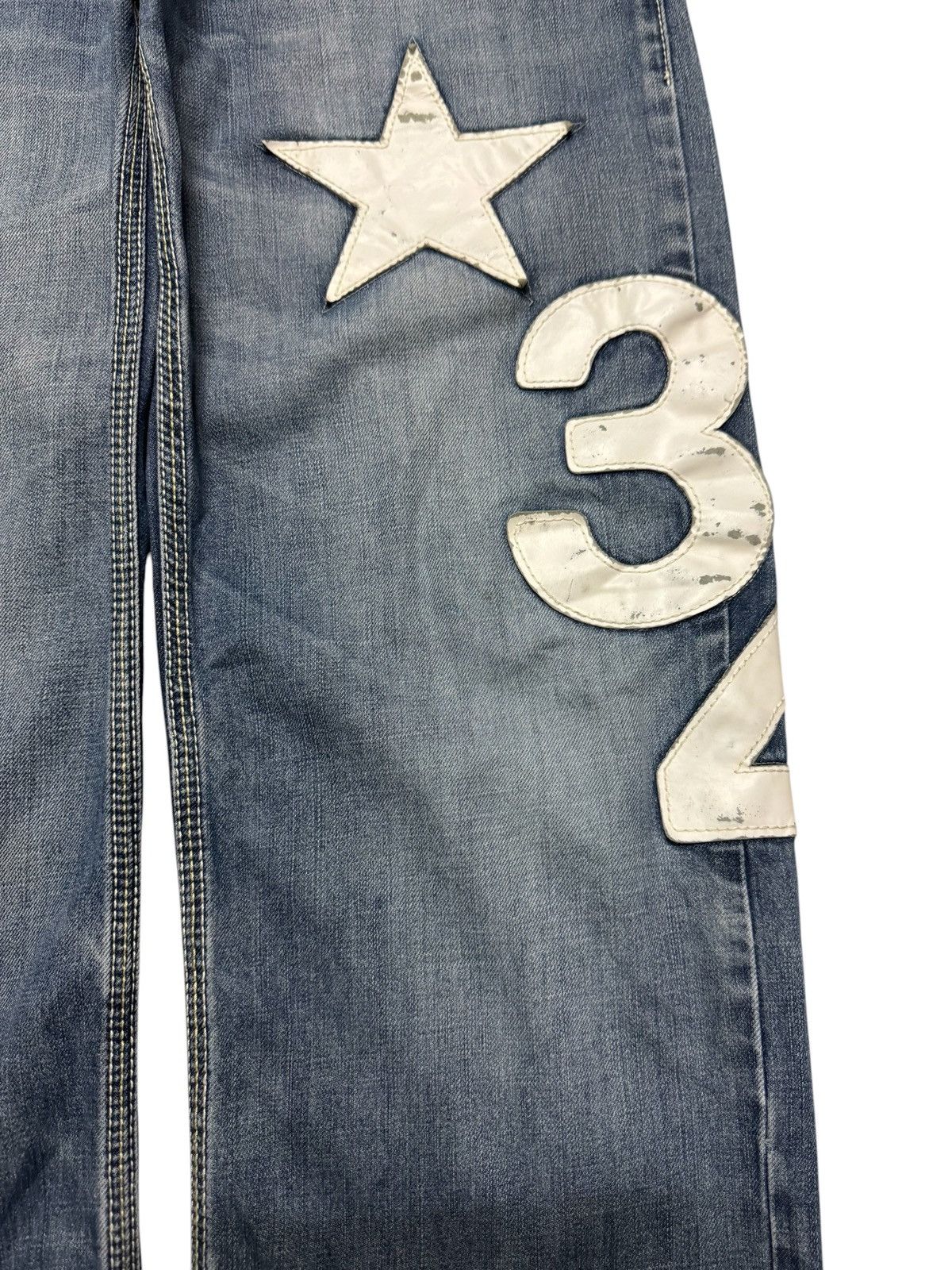 Kapital VINTAGE 90's REALBVOICE WASH PATCHWORK RARE DENIM Size US 29 - 9 Thumbnail
